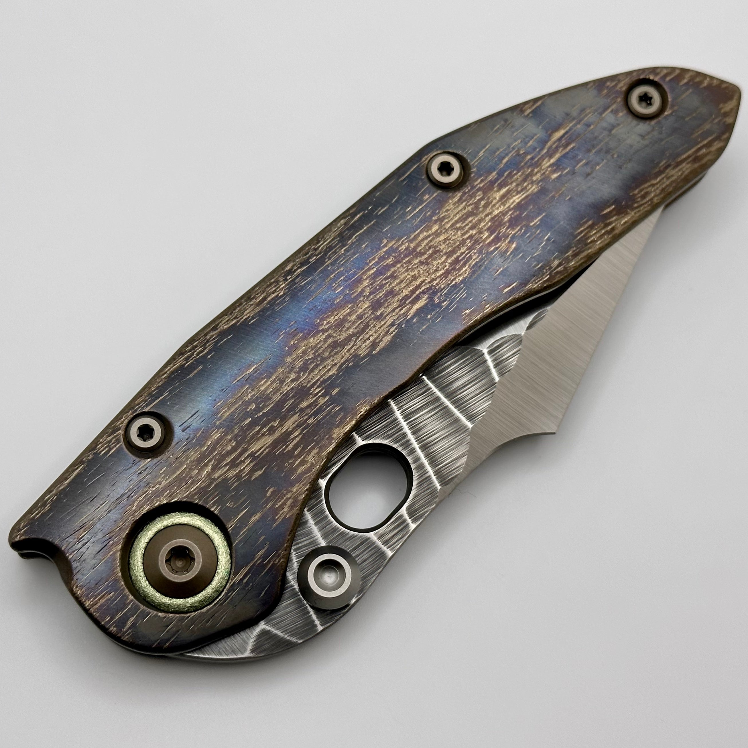 Borka Blades Custom Rocker Cosmic Stitch w/ Rock Grind Blade & Backspacer w/ Green Pivot Collars