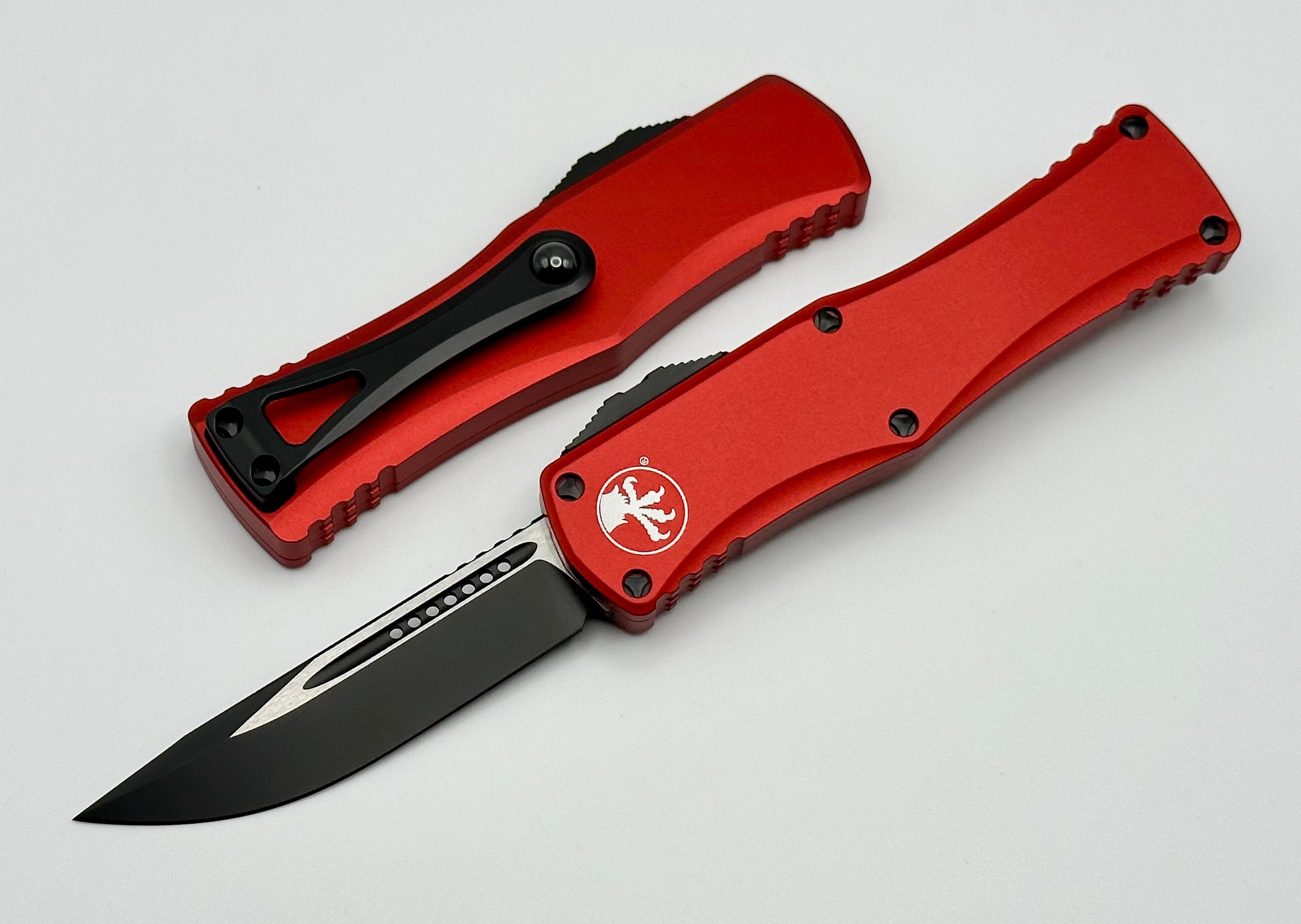 Microtech Hera Single Edge Black Standard & Red 703-1RD