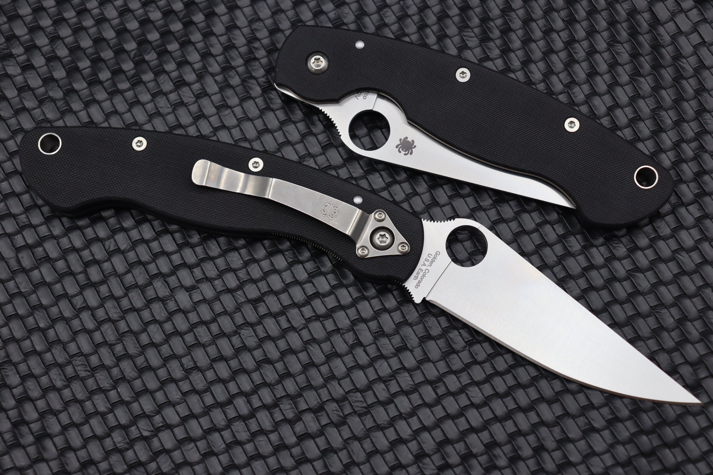 Spyderco Knives Military Black G-10 & CPM-S30V C36GPE