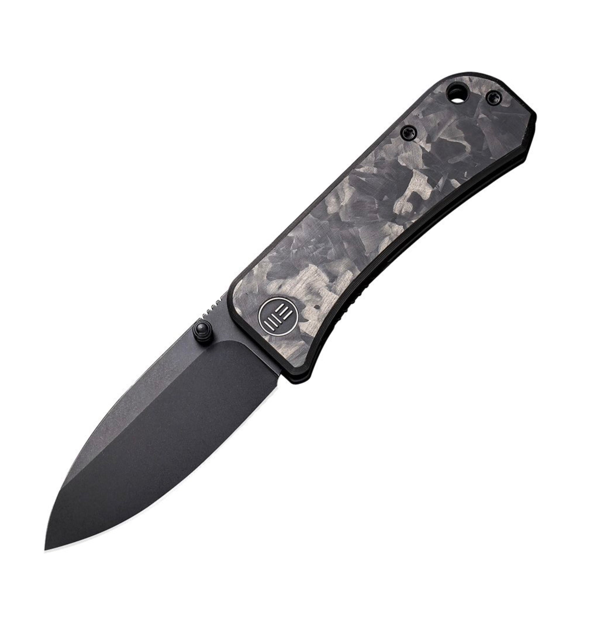 We Knife Co Banter Marble Carbon Fiber & Black S35 2004H