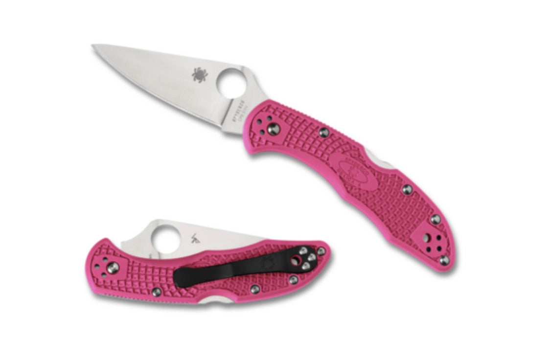 Spyderco Delica 4 FRN Pink & S30V C11FPNS30V