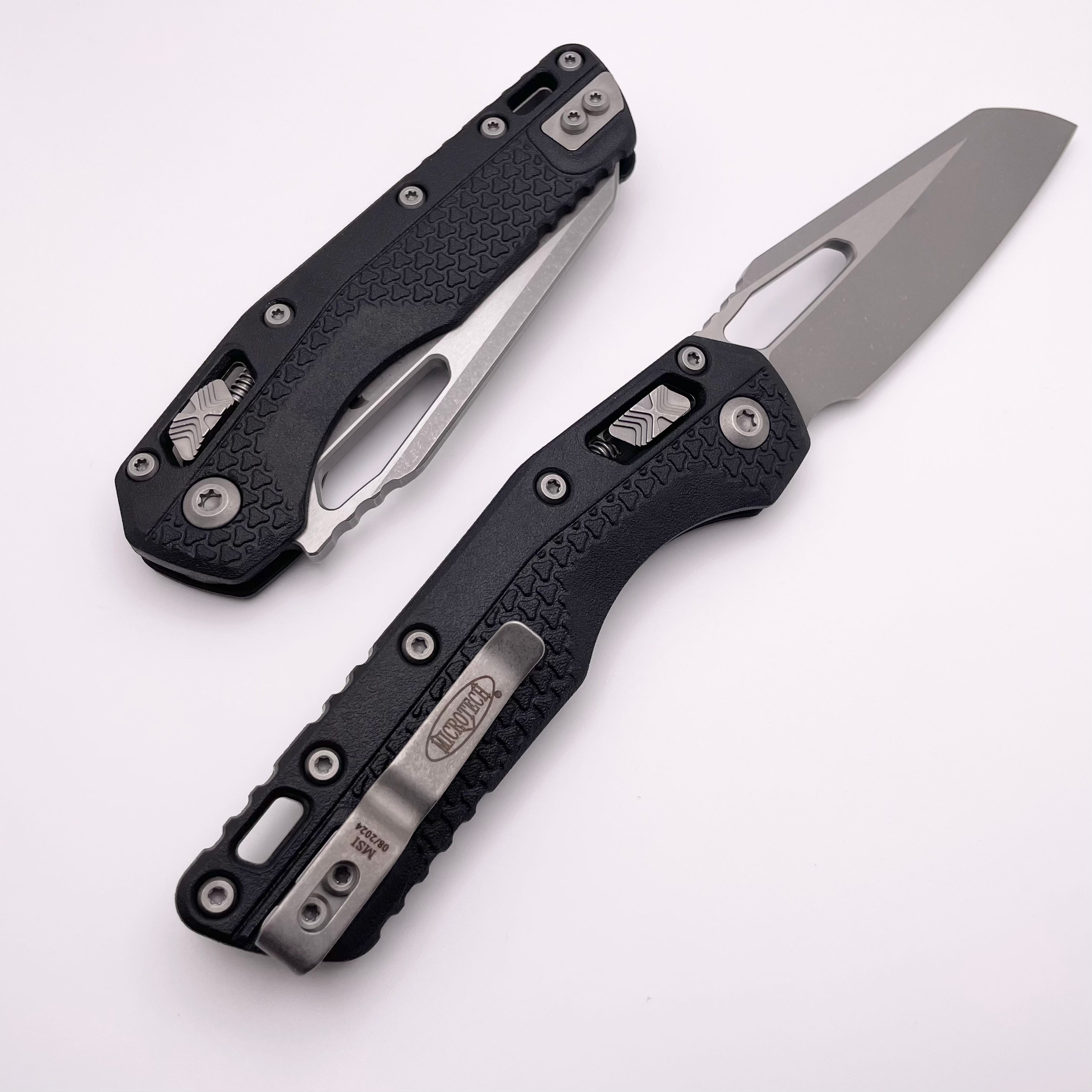 Microtech Knives MSI RAM LOK 30th Anniversary Black Polymer & M390MK Apocalyptic Standard 210T-10APPMBK30