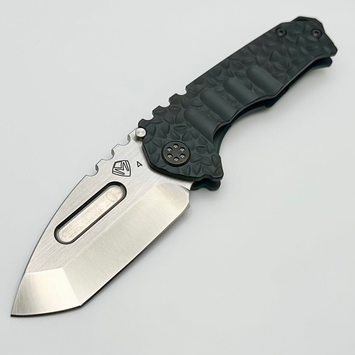 Medford Praetorian Genesis T DLC Peaks & Valleys Handles w/ Black Hardware & Satin S45VN Tanto