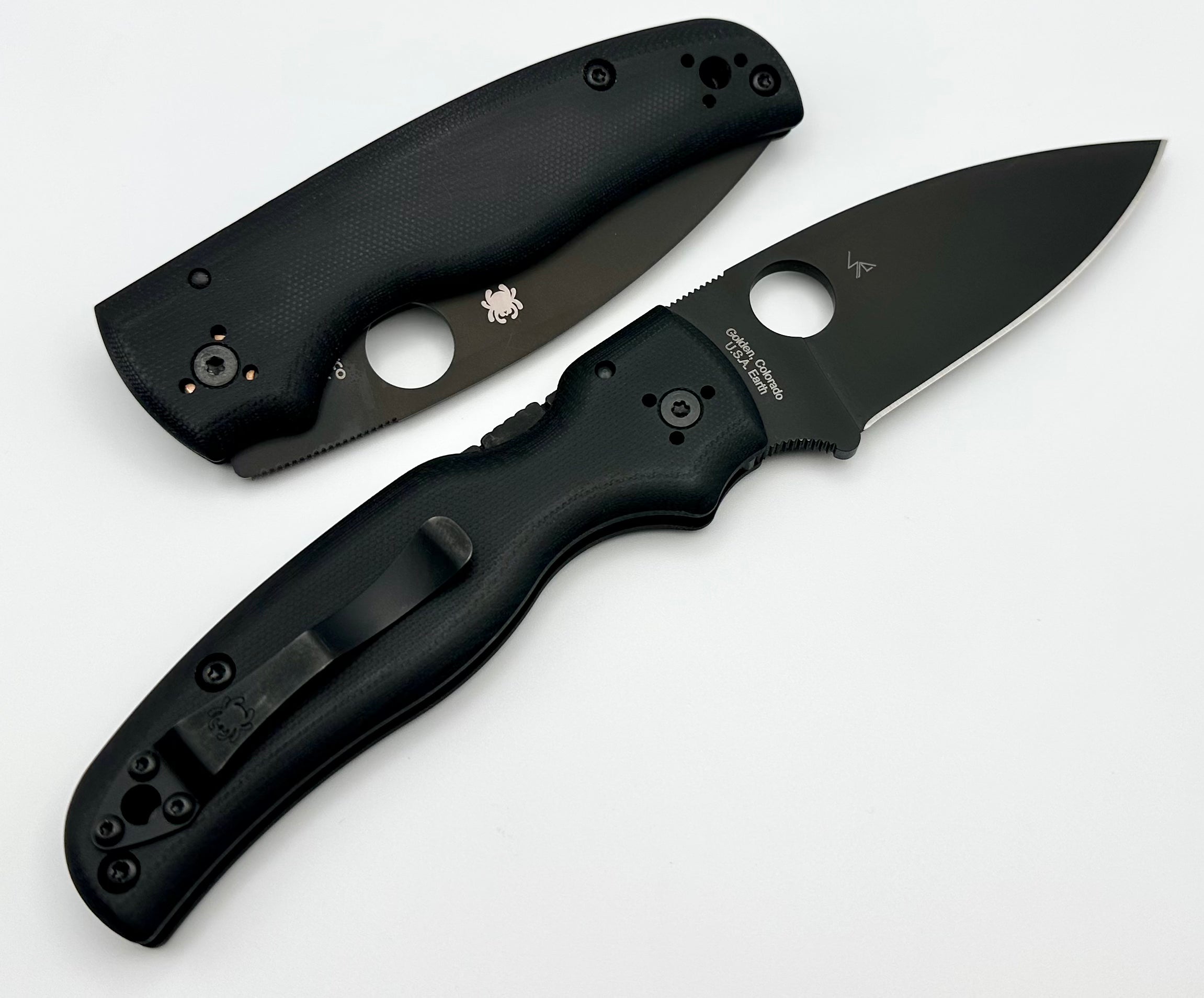 Spyderco Shaman Black G-10 & Black S30V C229GPBK