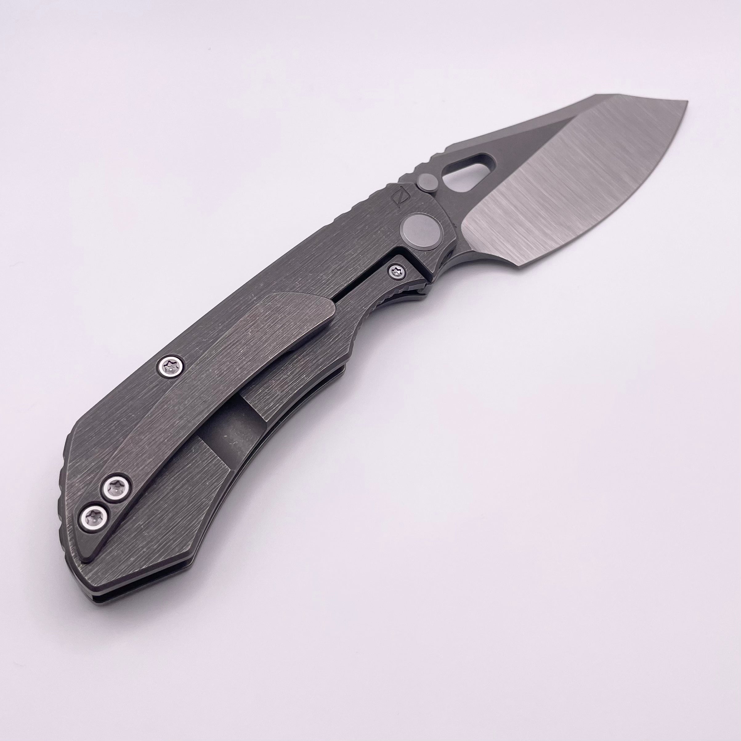 BLEMISH Custom Knife Factory Rotten Design Evo 4.0 Machine Grind S90V w/ Tumbled Handles