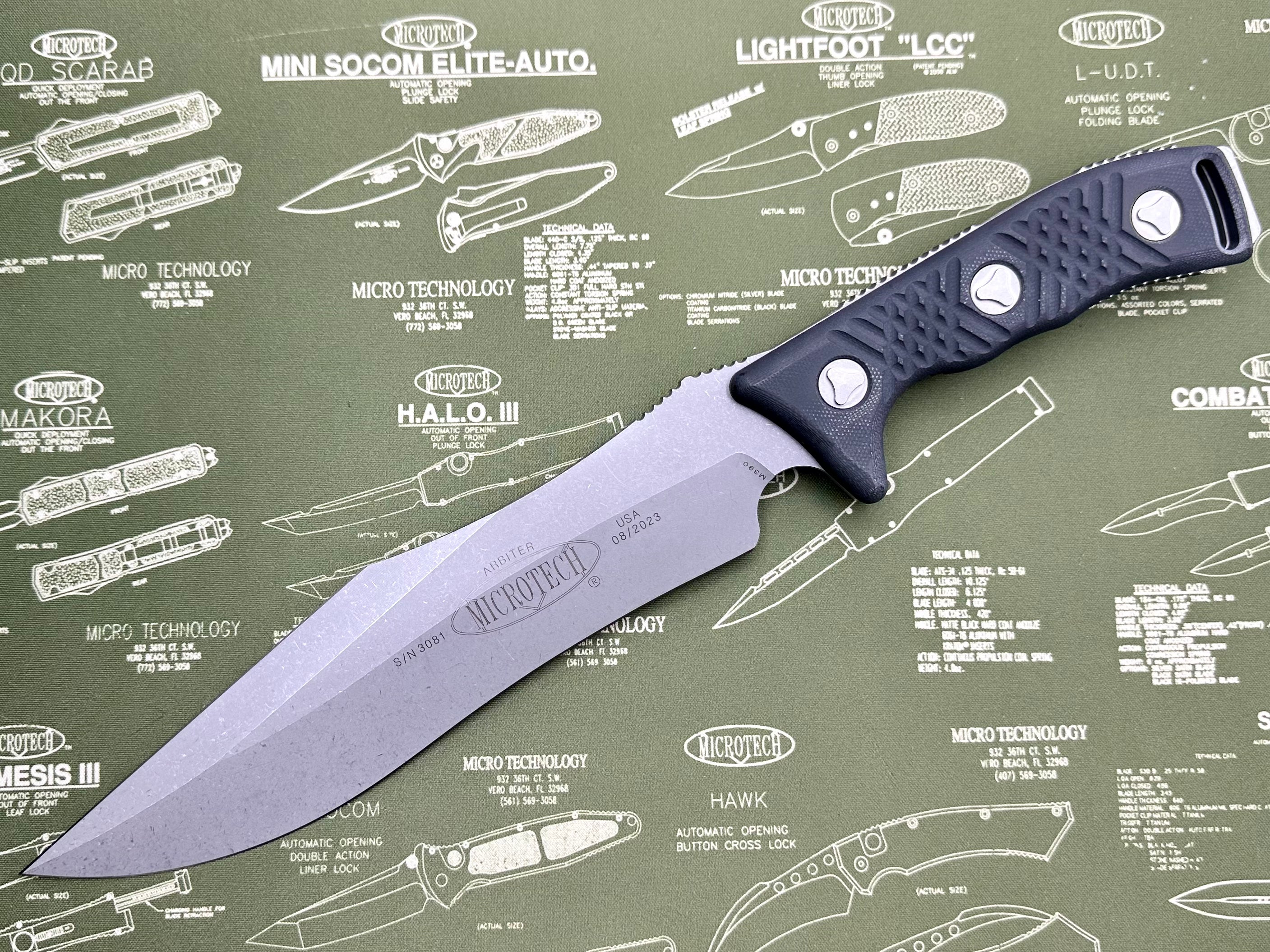 Microtech Arbiter Apocalyptic Standard Fixed Blade 104-10AP