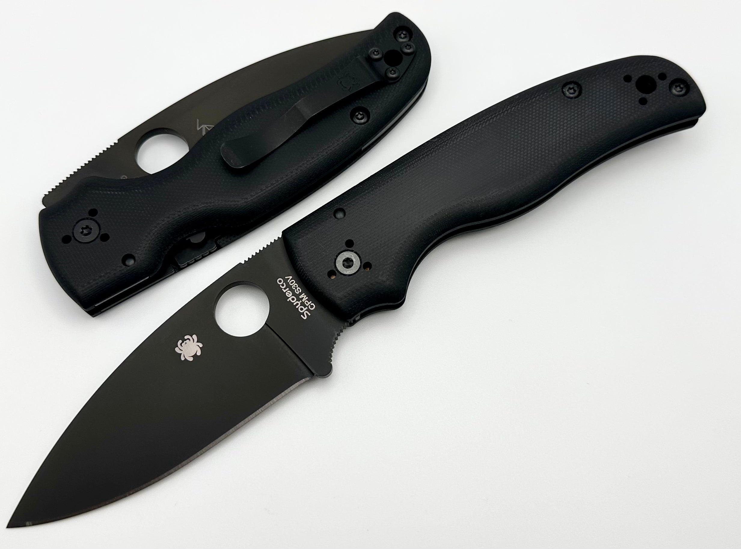 Spyderco Shaman Black G-10 & Black S30V C229GPBK