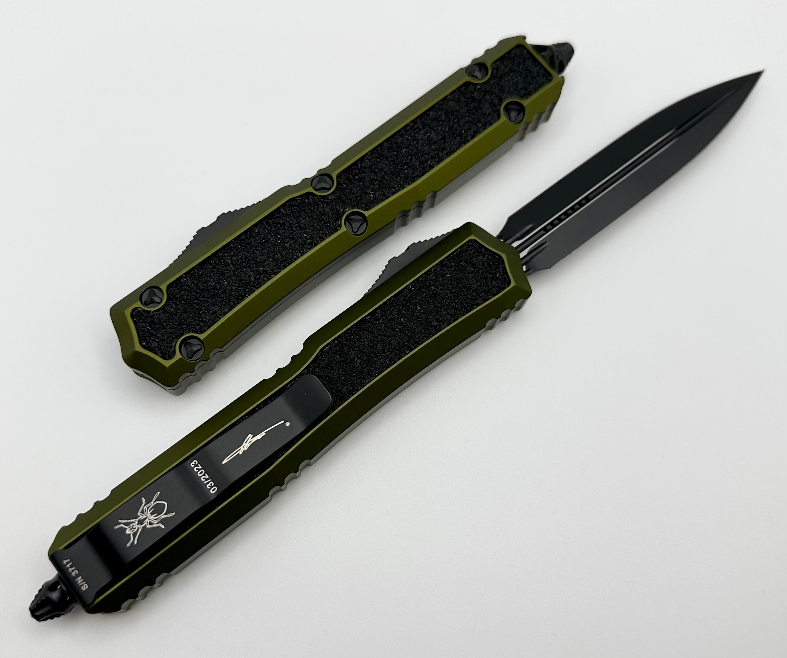 Microtech Makora OD Green & Black Double Edge 206-1ODS