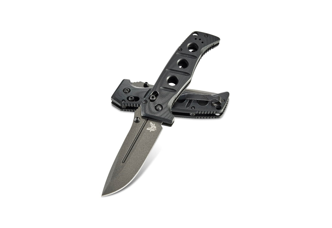 Benchmade Adamas 275GY-1 Black G10 & Tungsten Grey Cruwear