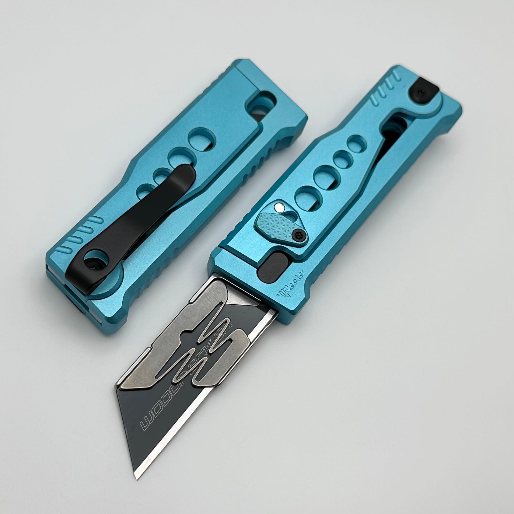 Reate EXO-U Utility Speedhole Blue Aluminum Handle