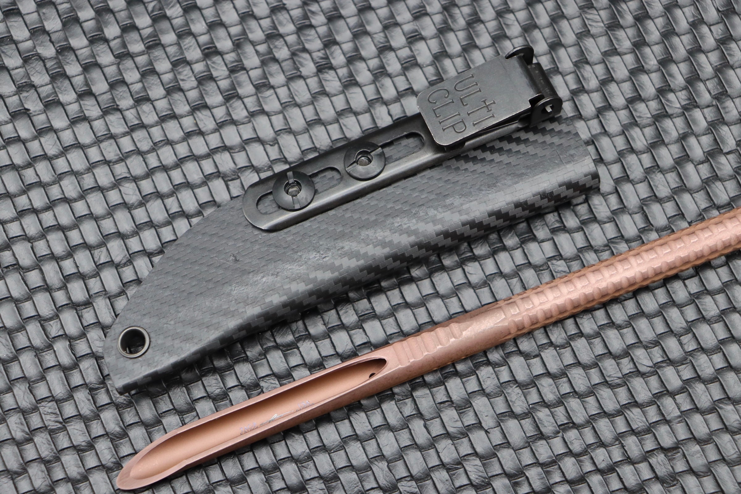 Microtech TAC-P Rose Gold with Glass Breaker 112-1PVDRGS