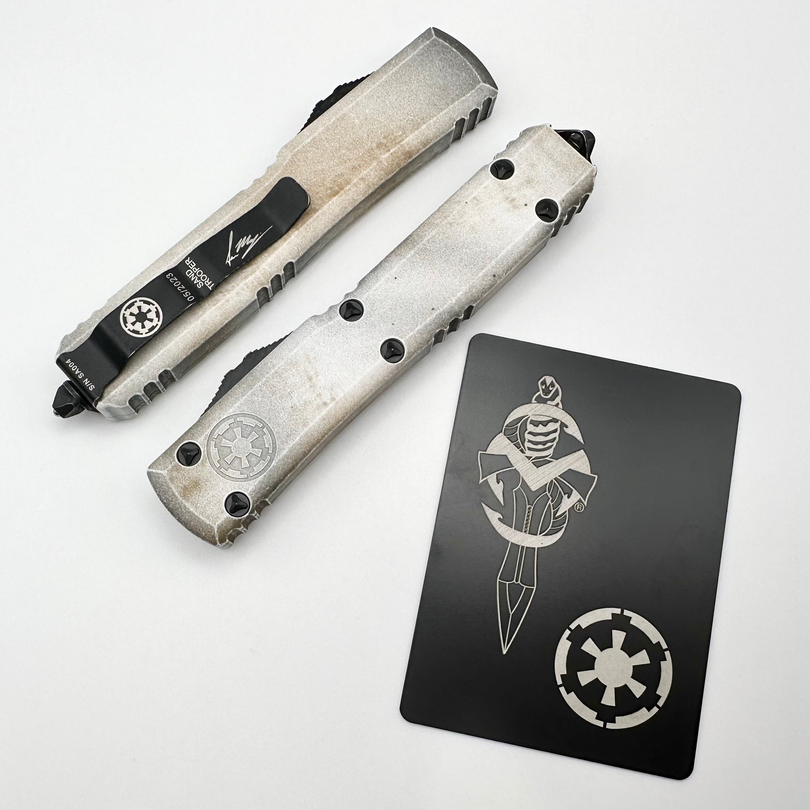 Microtech Ultratech Sand Trooper Hellhound & Warhound Set Signature Series 119-1SETSADS