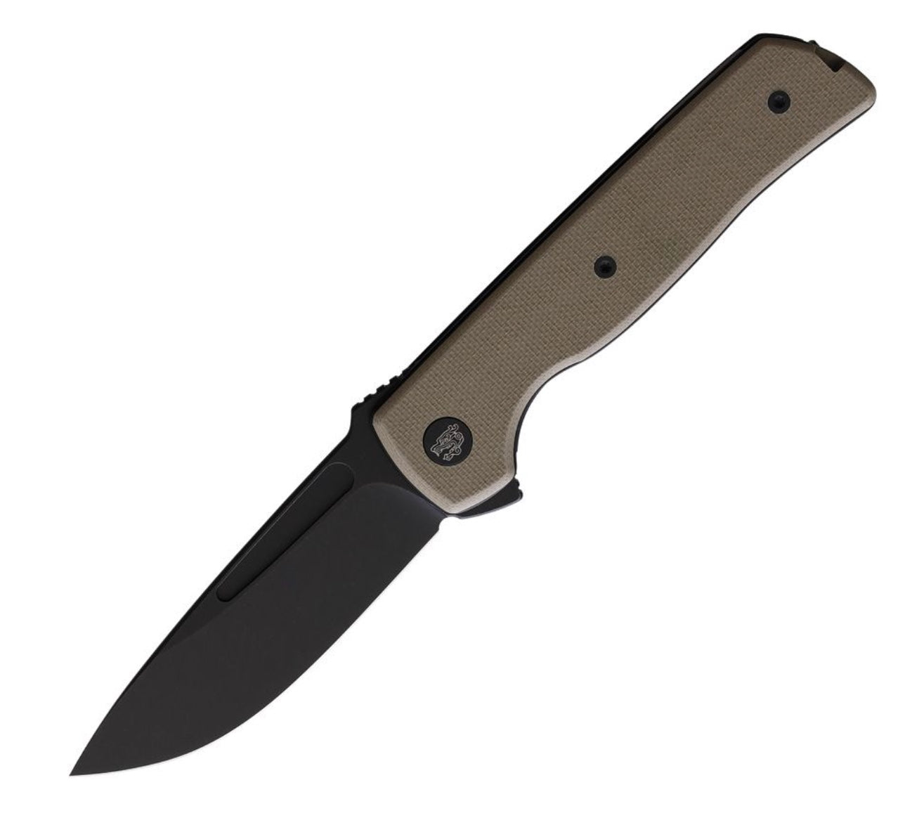 Terzuola Knives ATCF Lite Tan G-10 Linerlock w/ Black Nitro-V FF010TB