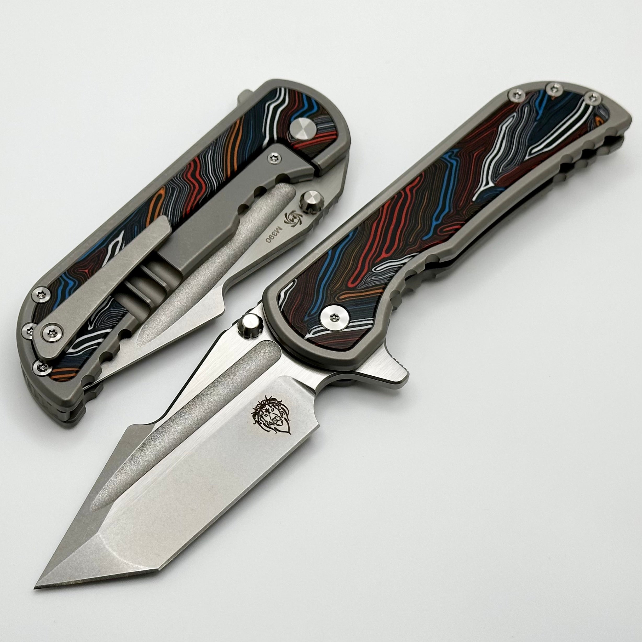 Mechforce Knives Alphahunter Collab Apocalypse w/ Topo G-10 Inlays & M390