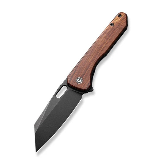 Civivi Nugz Guibourtia Wood Handles w/ Stonewash 14C28N C23060-3