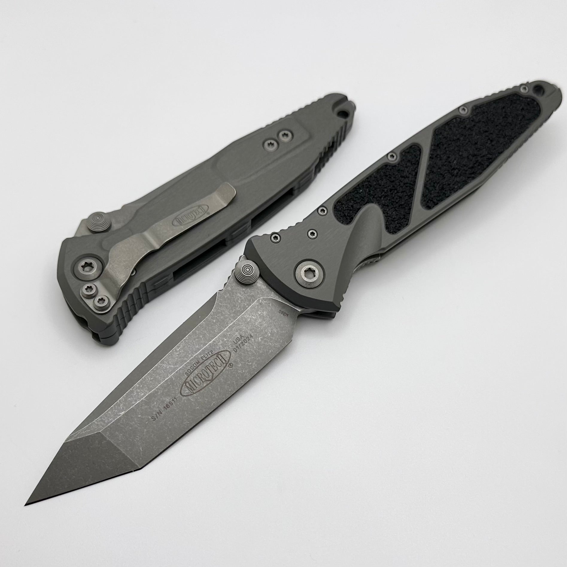 Microtech Socom Elite Tanto Edge Manual Natural Clear Apocalyptic Standard 161-10APNC ONE PER HOUSEHOLD