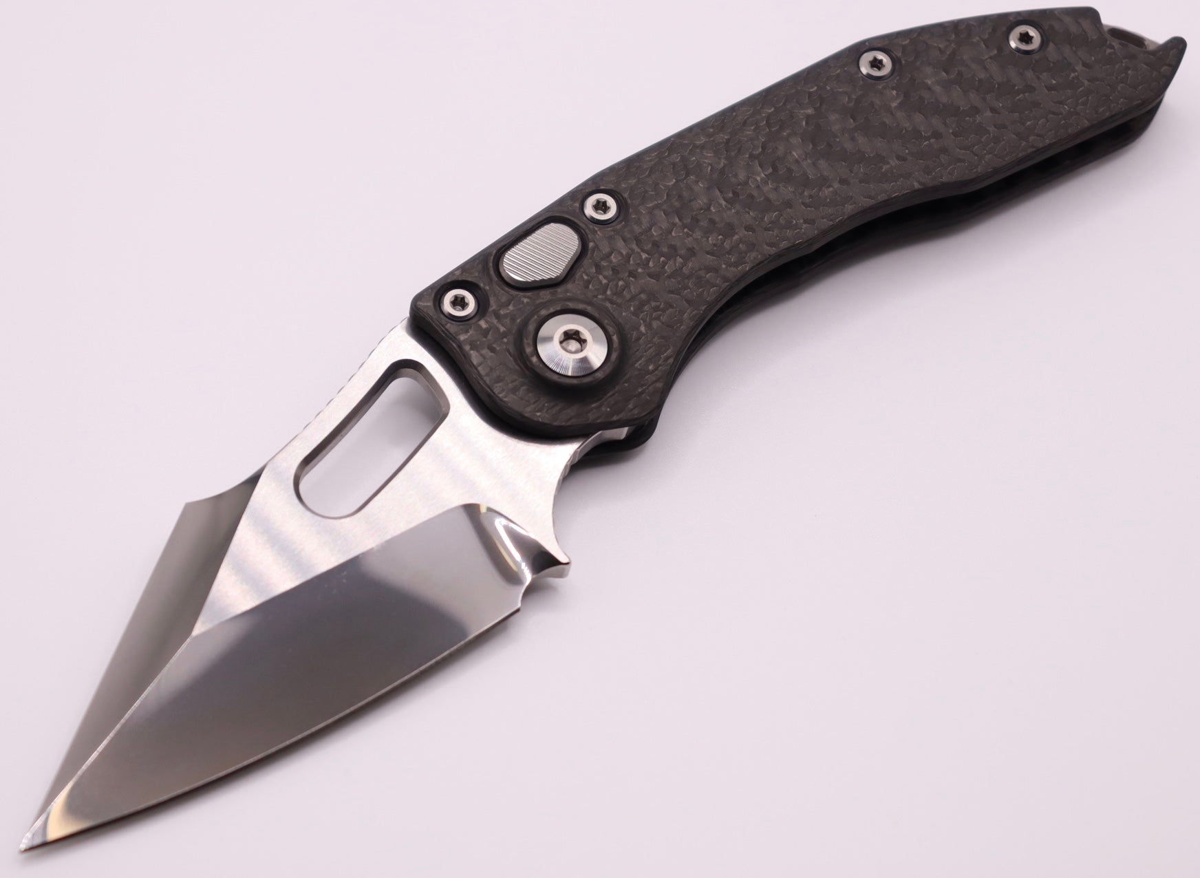 Marfione Custom & Borka Blades Custom Diamondwash & Carbon Fiber Stitch