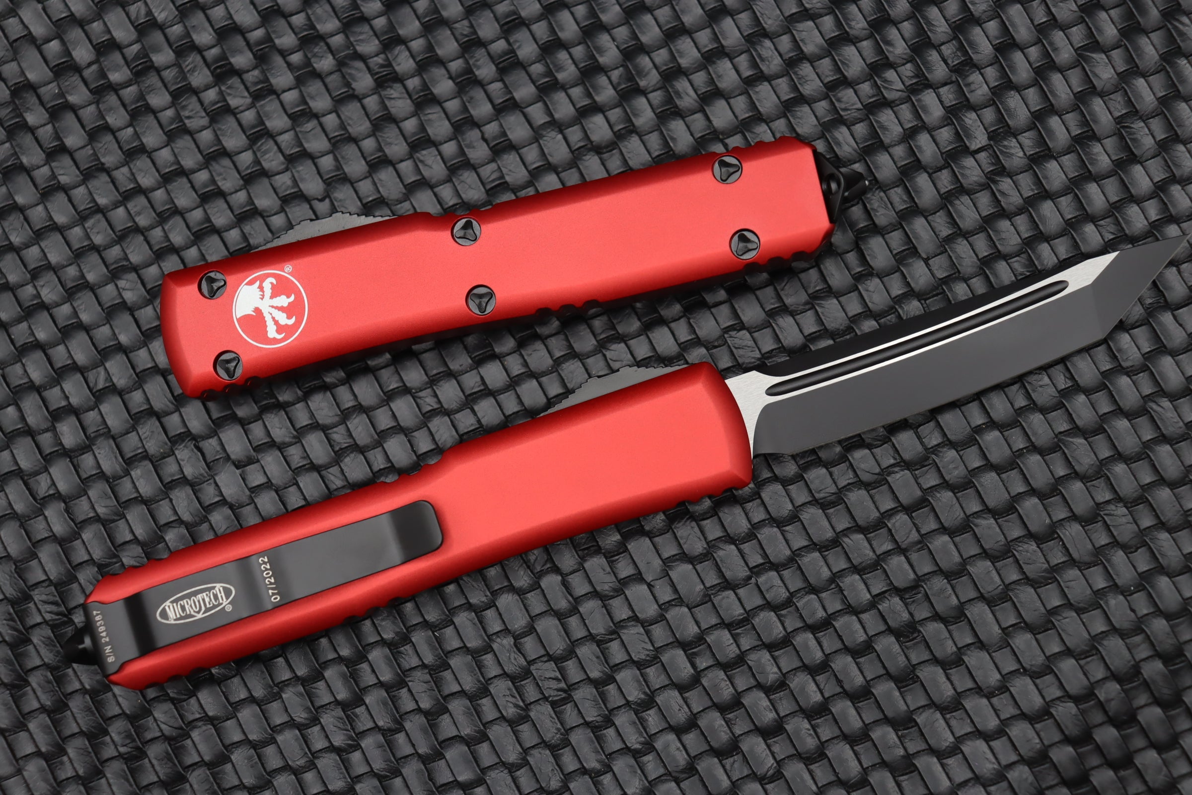 Microtech Ultratech T/E Black Standard Red 123-1RD