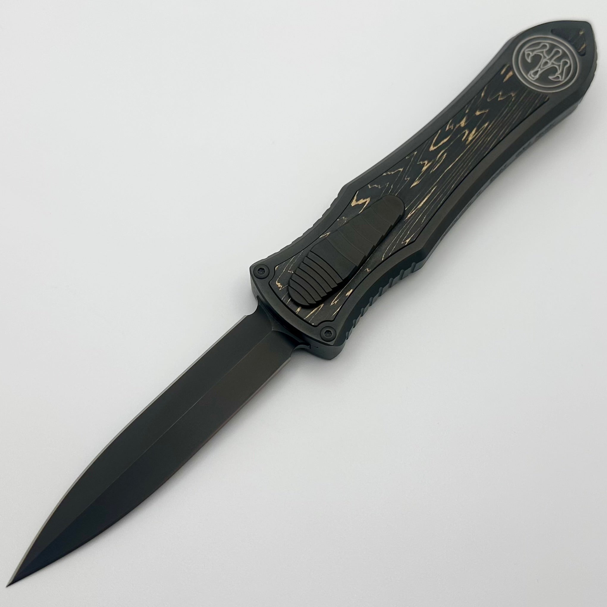 Hawk Designs Model C Deadlock DLC Titanium w/ Carbon Fiber & DLC MagnaCut Blade