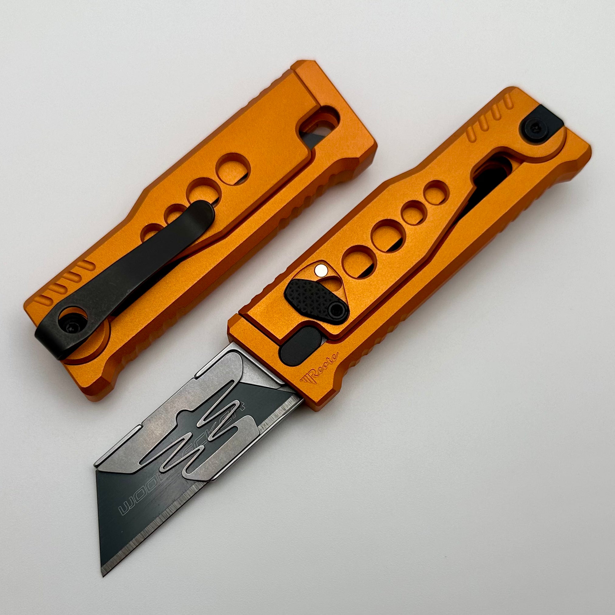 Reate EXO-U Utility Speedhole Orange Aluminum Handle