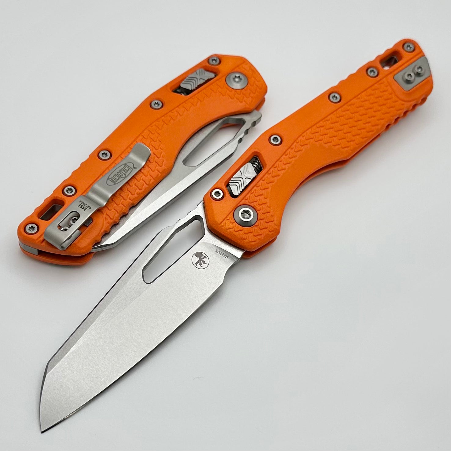 Microtech Knives MSI RAM LOK Orange Polymer Injection Molded & M390MK 210T-10PMOR