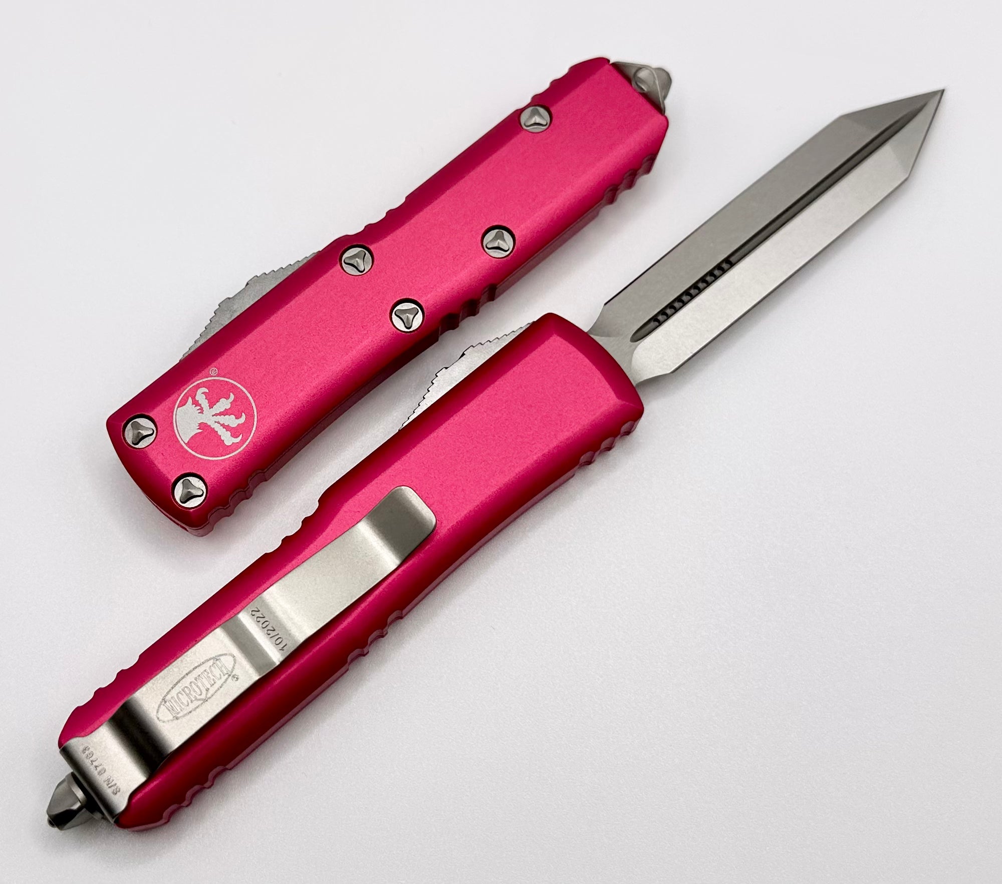 Microtech UTX-85 Spartan Stonewash Standard & Pink 230-10PK