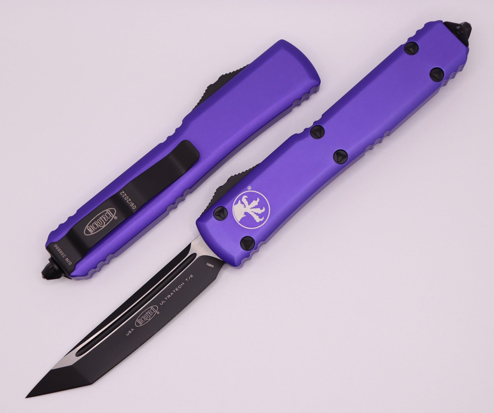 Microtech Ultratech Tanto Black Standard & Purple 123-1PU