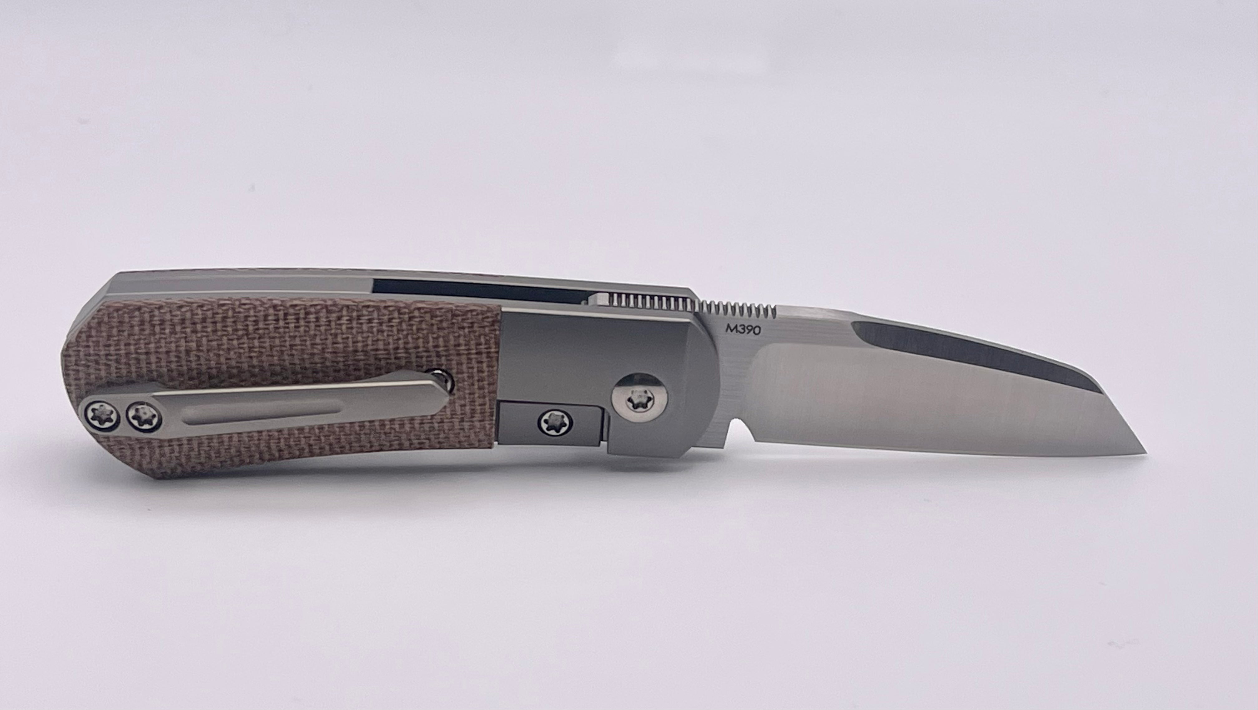 Pre-Owned Pena Knives X-Series Micro Apache w/ Brown Micarta