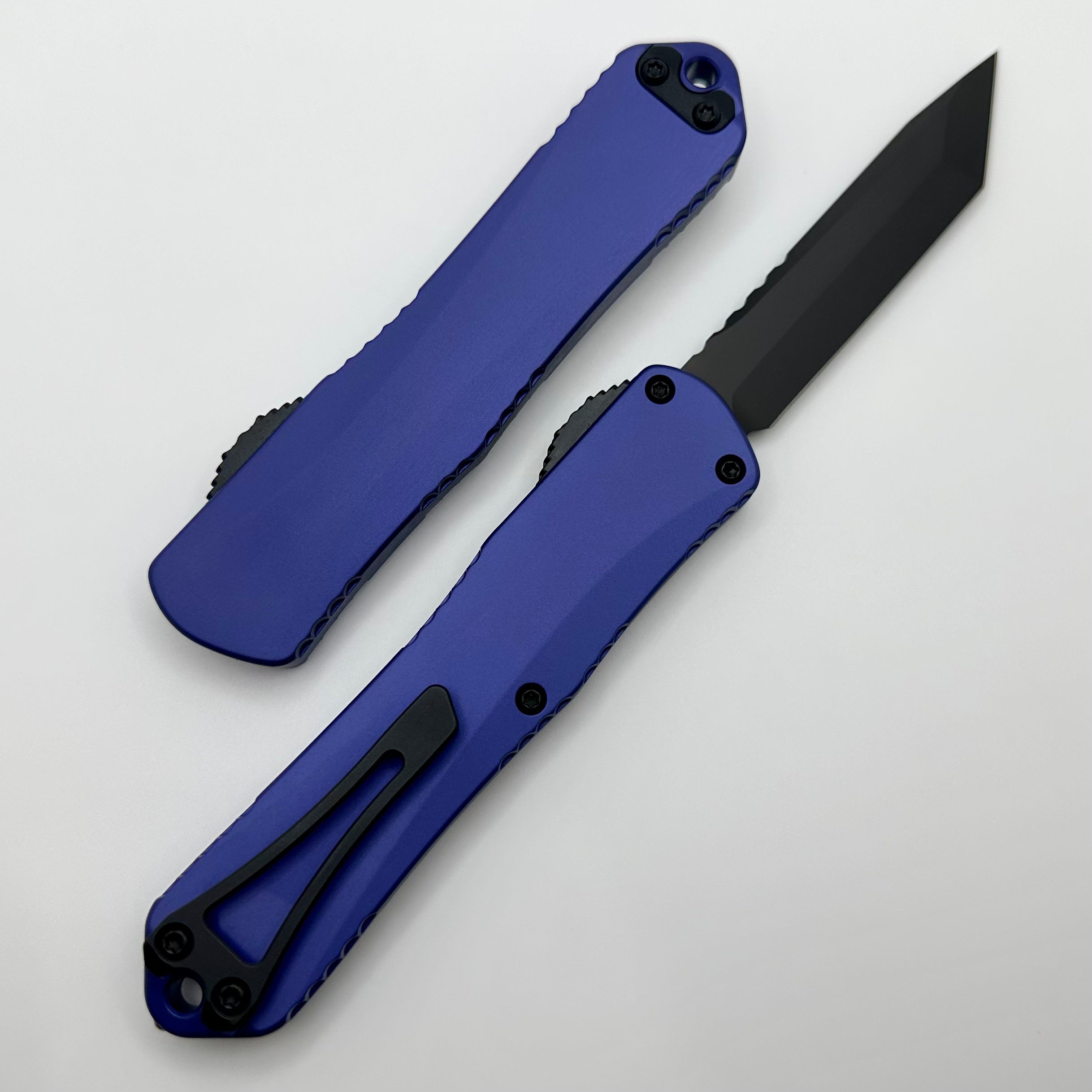 Heretic Knives Manticore E Purple Handle & DLC Tanto MagnaCut H027-6A-PU