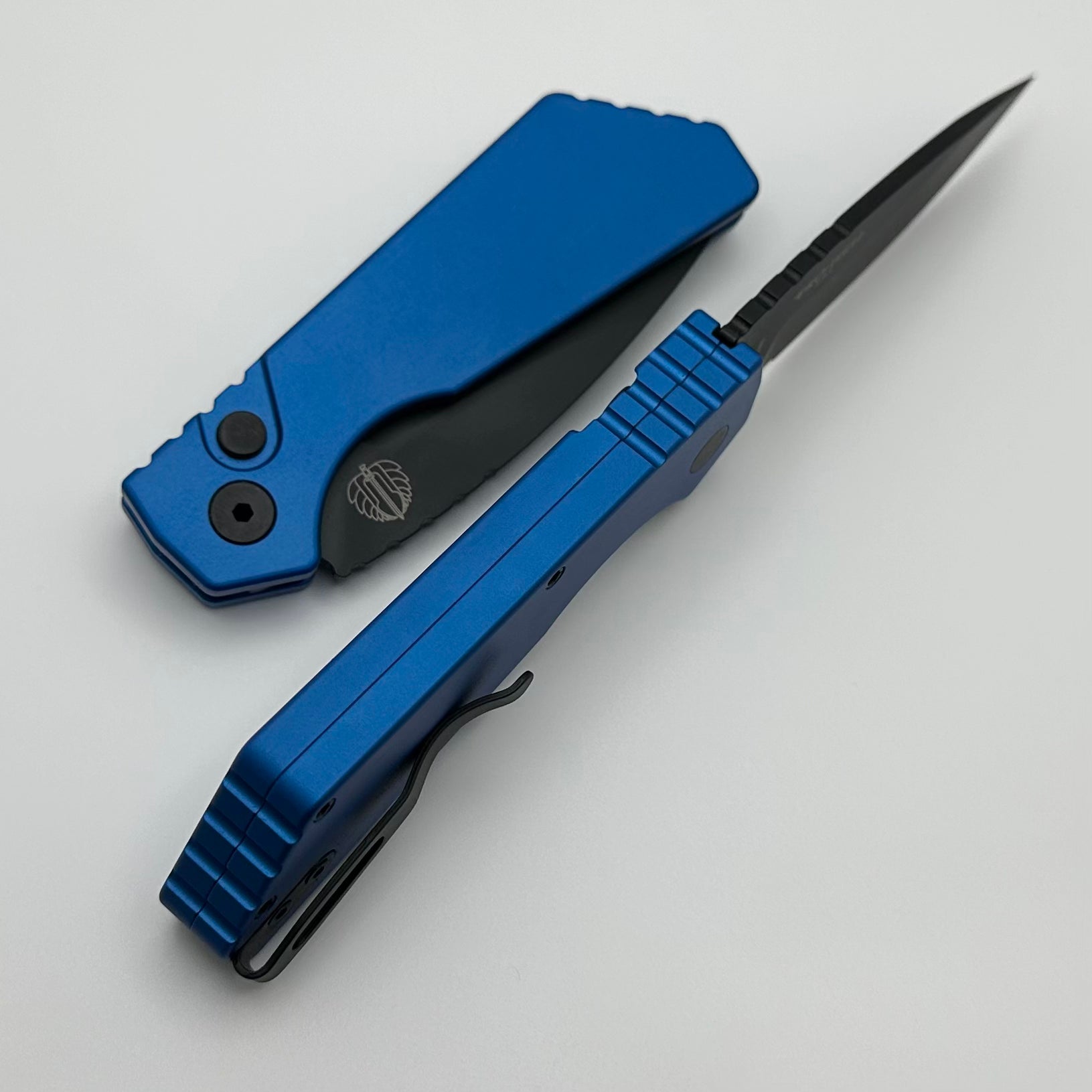 Pro-Tech PT Plus Blue Aluminum Handle & DLC MagnaCut Blade PT203-Blue