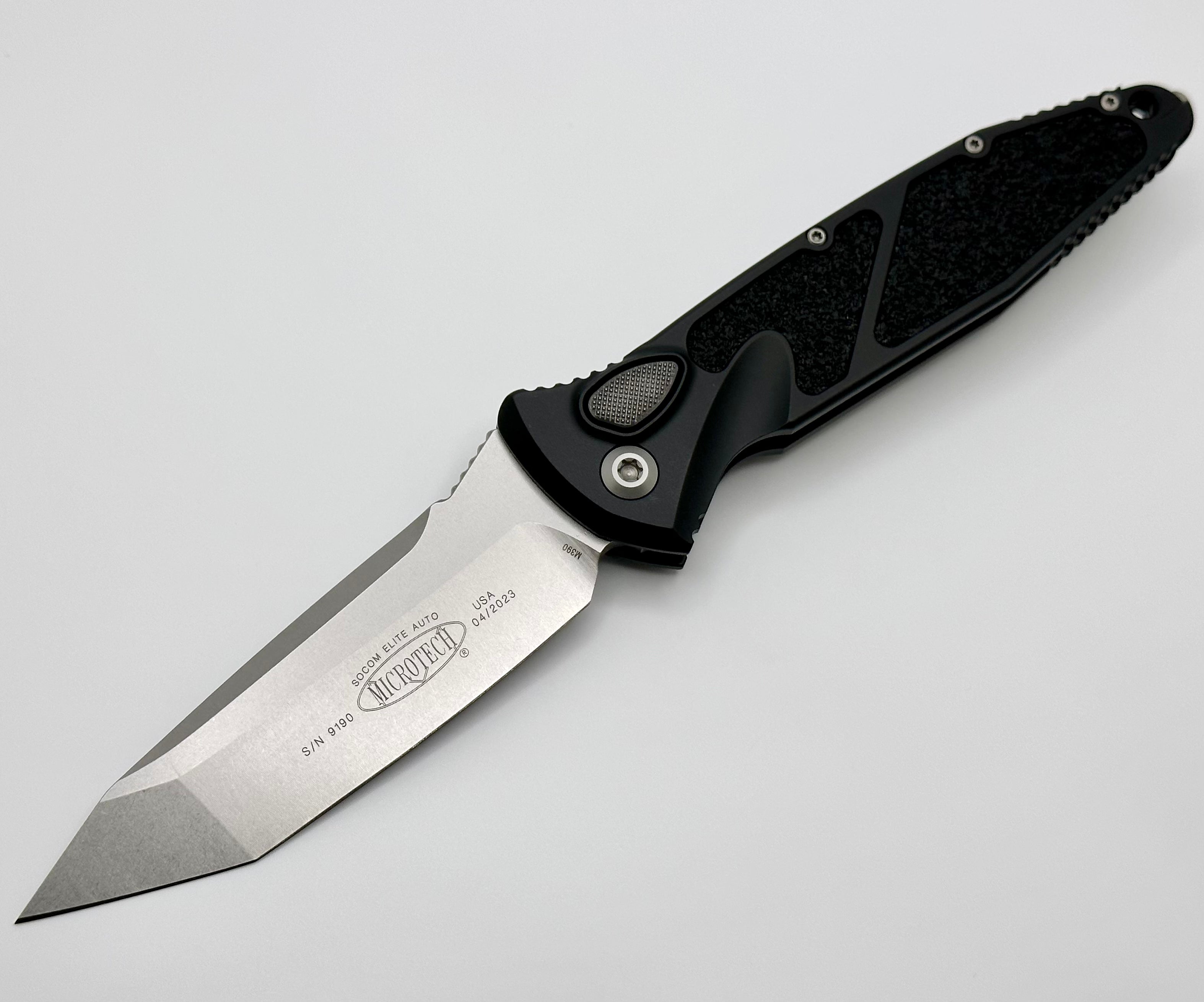 Microtech Socom Elite T/E Auto Stonewash Standard 161A-10