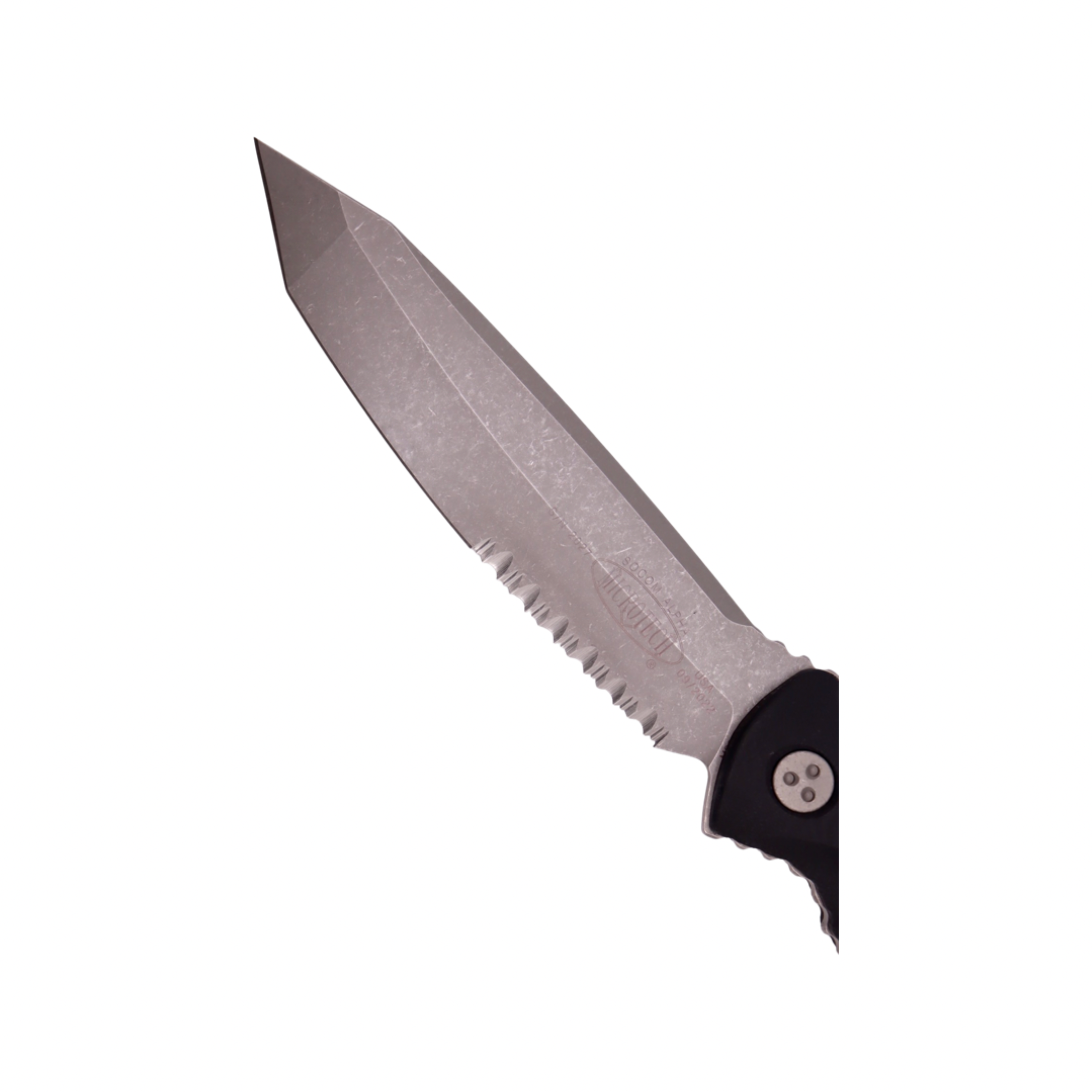 Microtech Socom Alpha Tanto Apocalyptic Partial Serrated 114-11AP