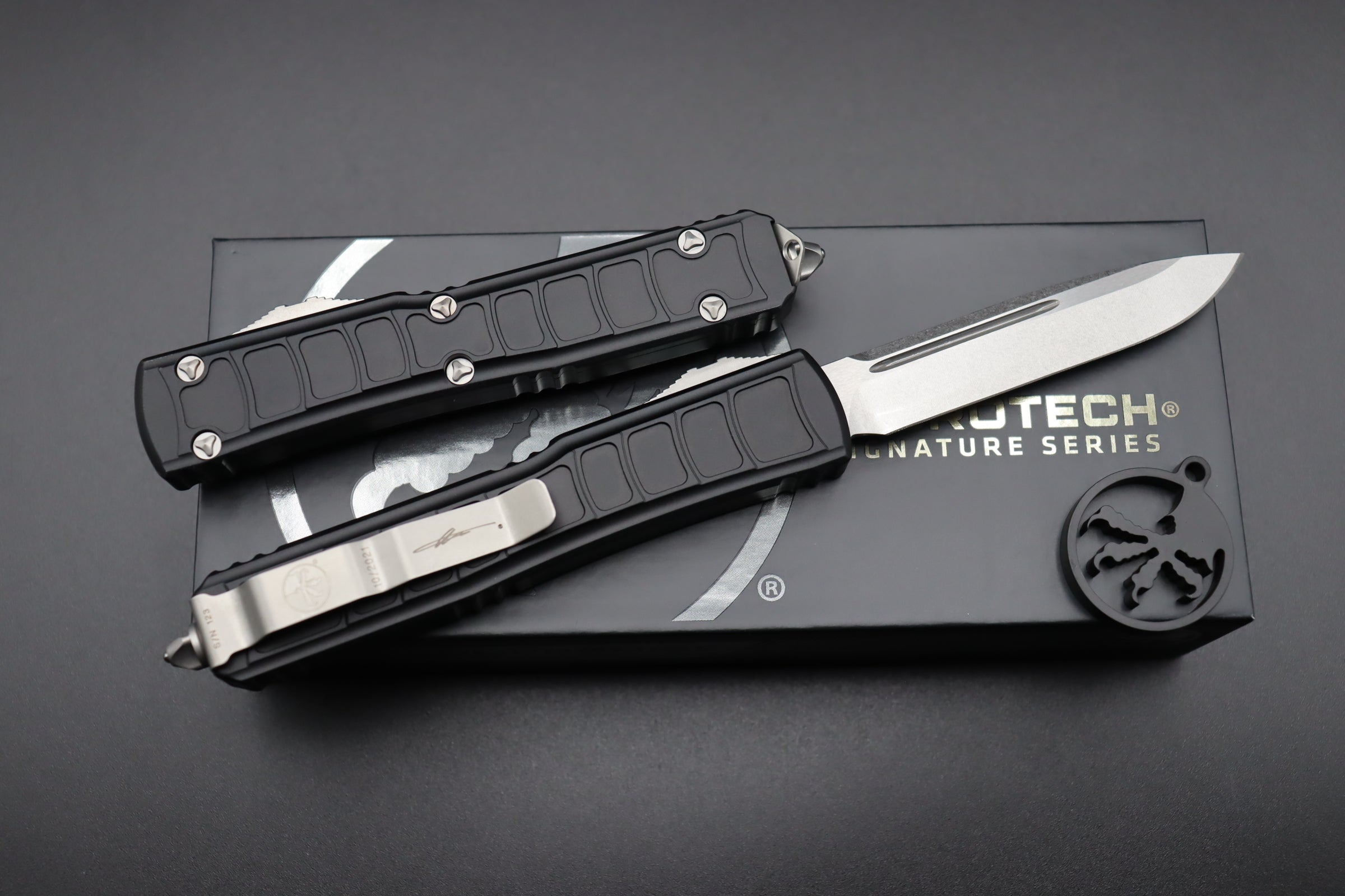 Microtech Ultratech 2 S/E Signature Series Stonewash Standard 121II-10S