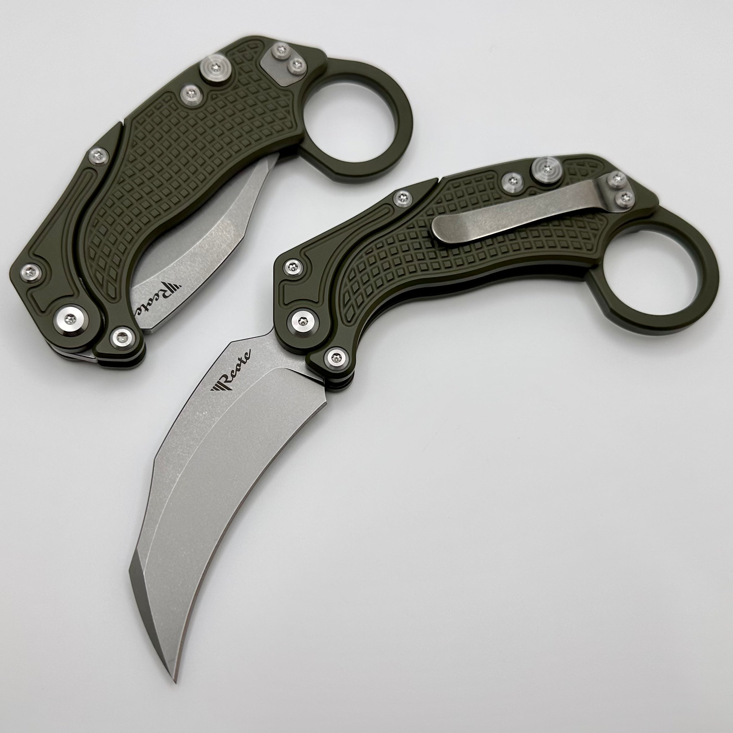 Reate EXO-K Aluminum Green w/ Stonewash N690