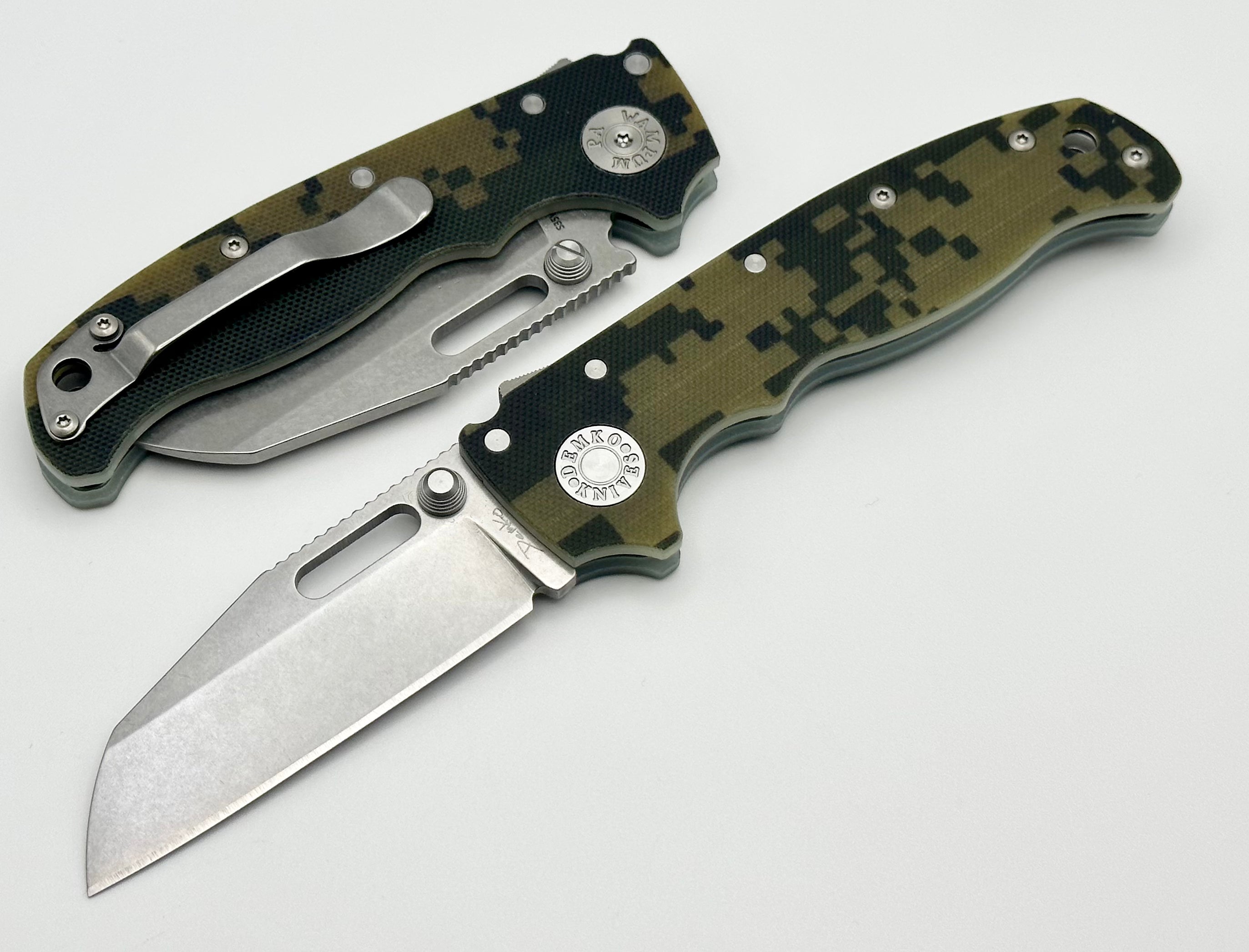 Demko AD20.5 S35VN Shark Foot & Digi Camo G-10