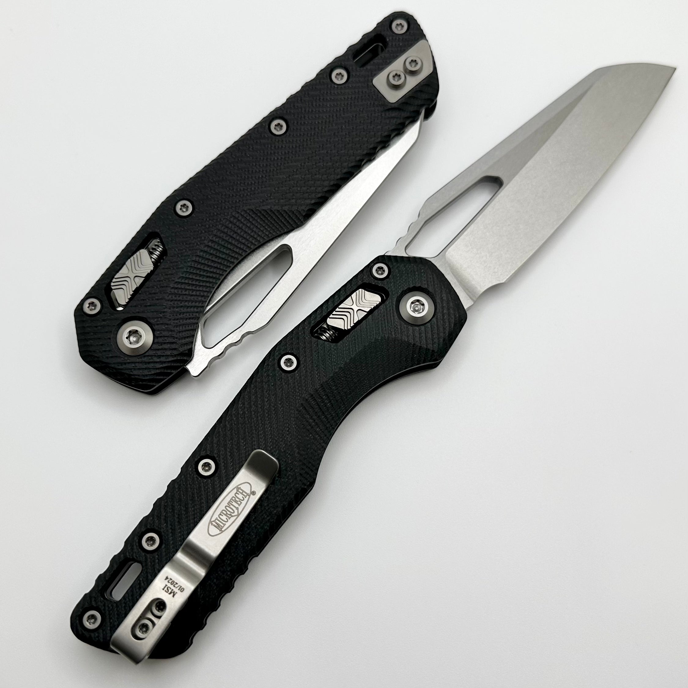 Microtech Knives MSI RAM LOK Black Fluted G-10 & Stonewash M390MK 210-10FLGTBK