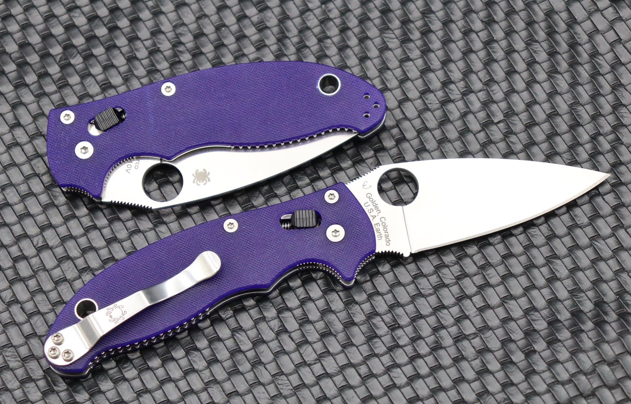 Spyderco Manix 2 Dark Blue G-10 & S110V C101GPDBL2