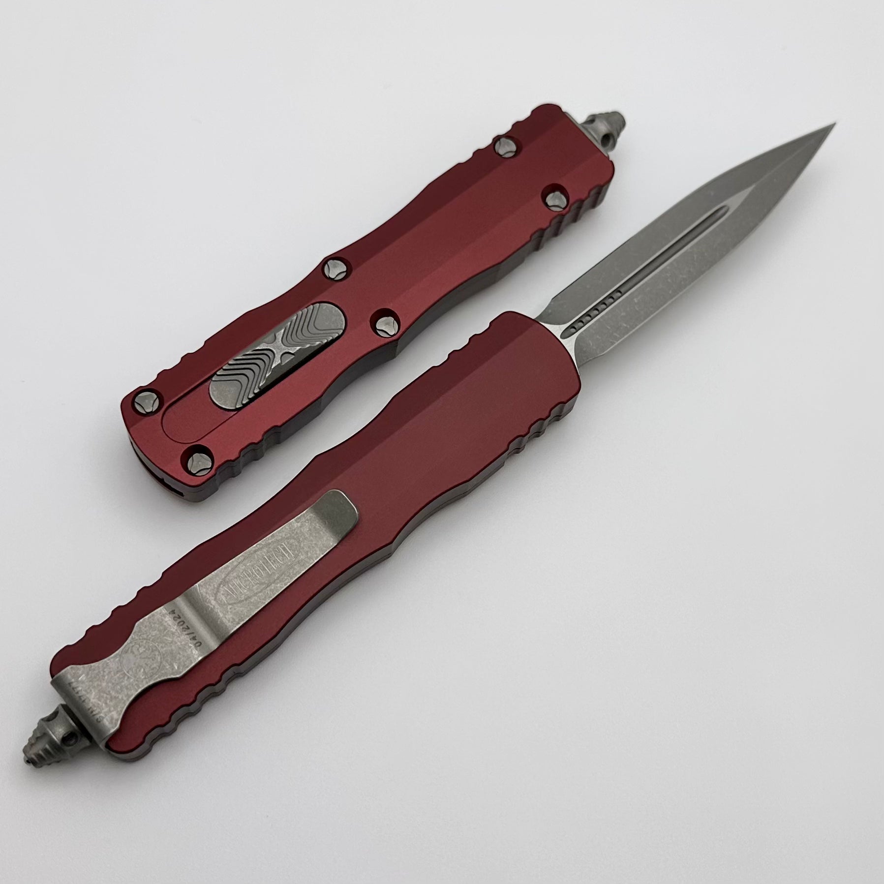 Microtech Dirac D/E Apocalyptic Standard & Merlot 225-10APMR