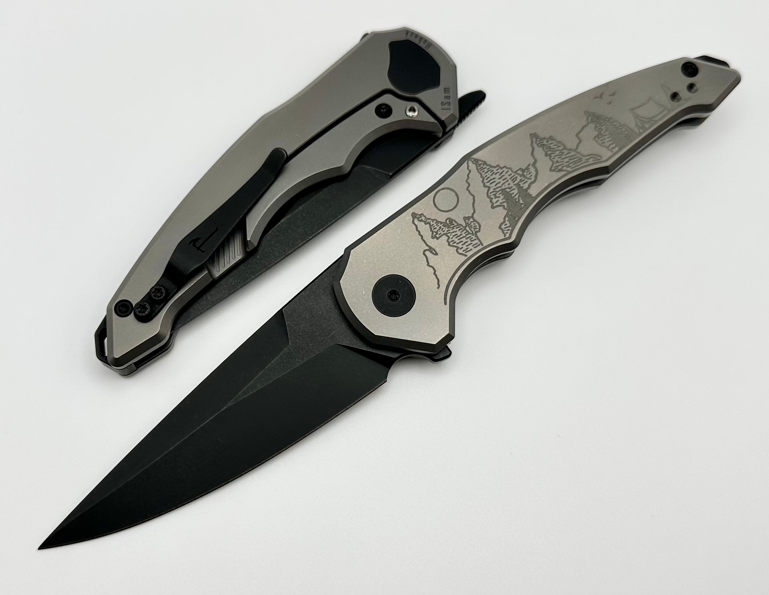 Hoback Knives OneSam Camping Stonewash & 20CV DLC Stonewash