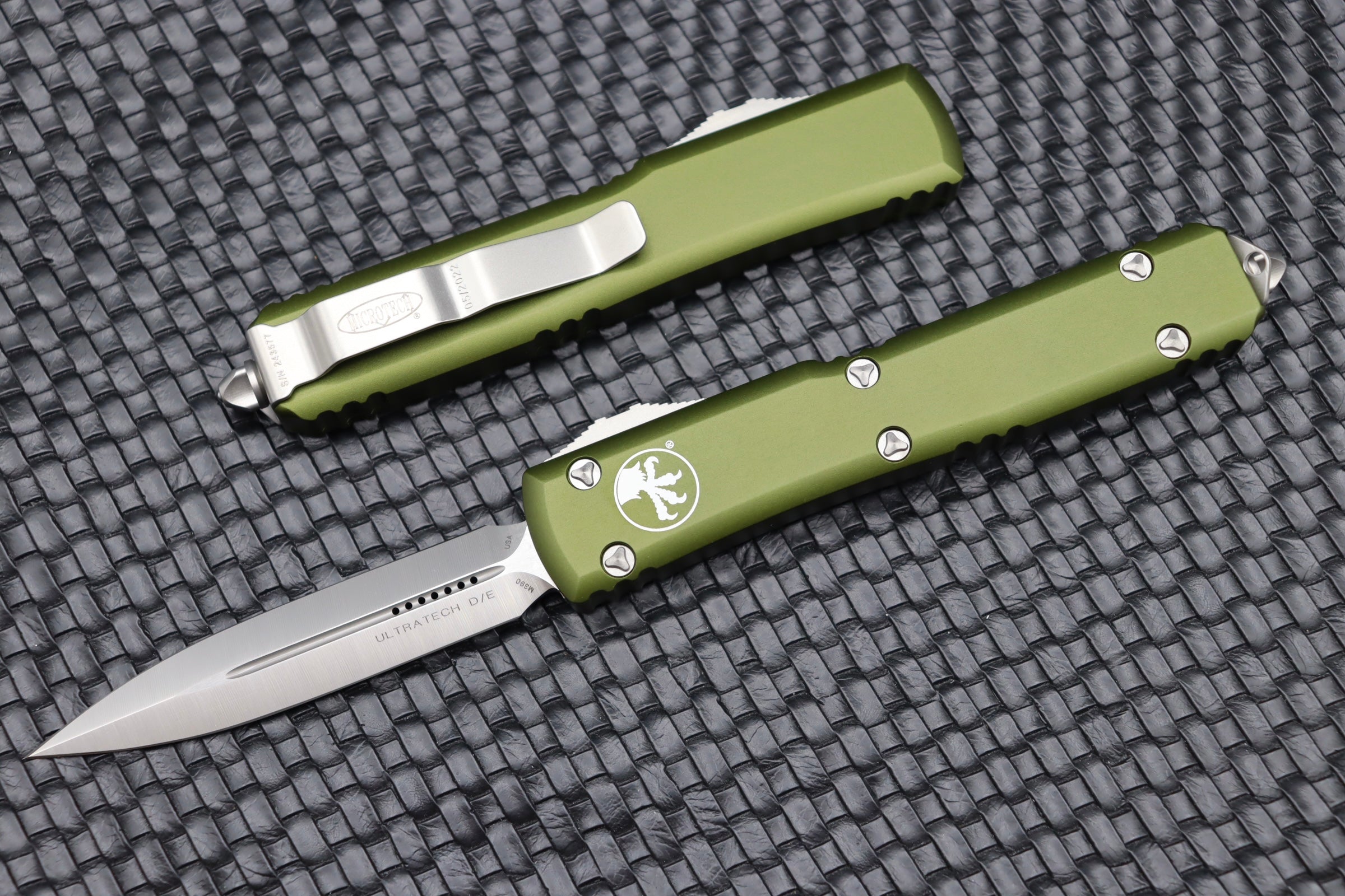 Microtech Ultratech Double Edge Satin Standard & OD Green 122-4OD