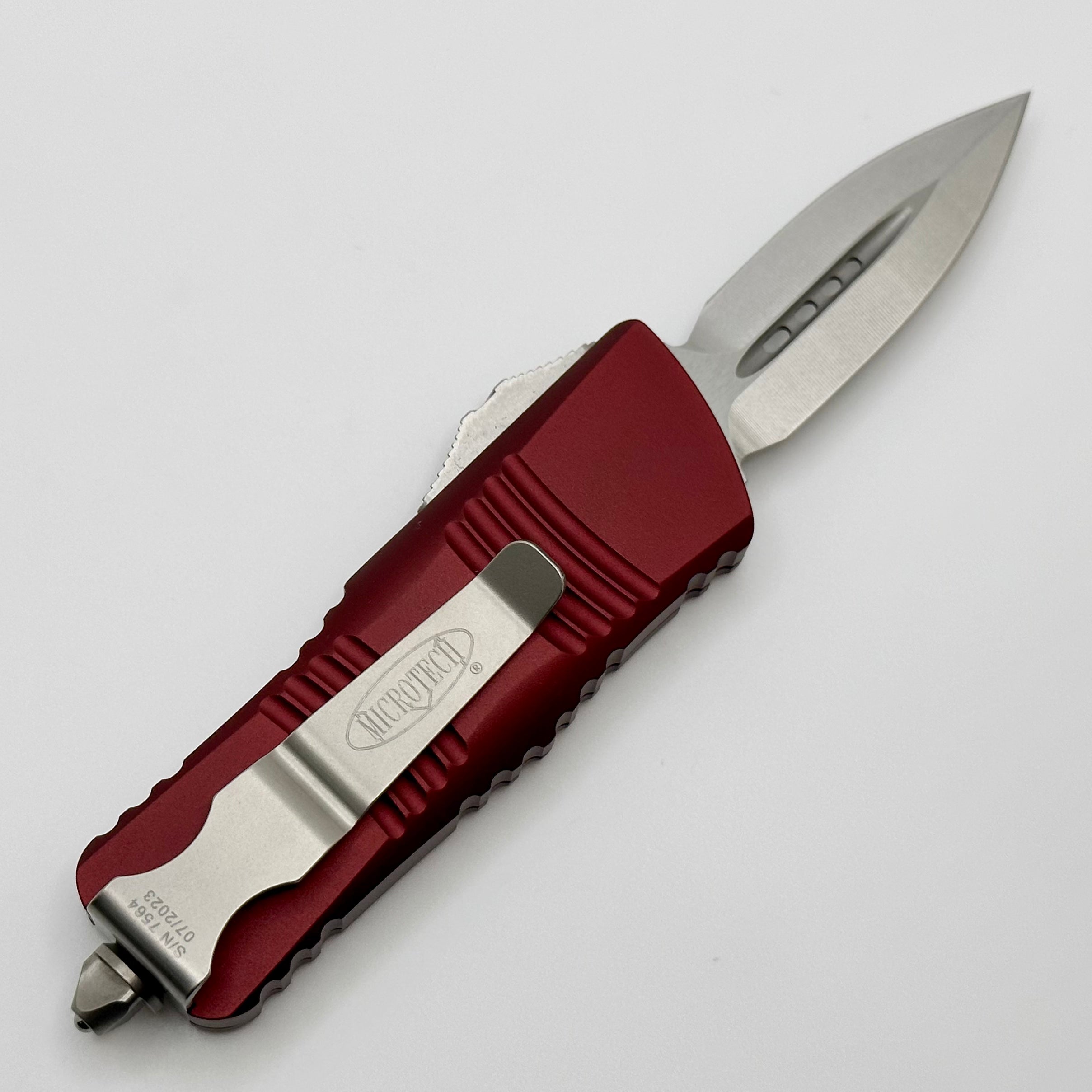 Microtech Mini Troodon Double Edge D/E Stonewash & Merlot 238-10MR