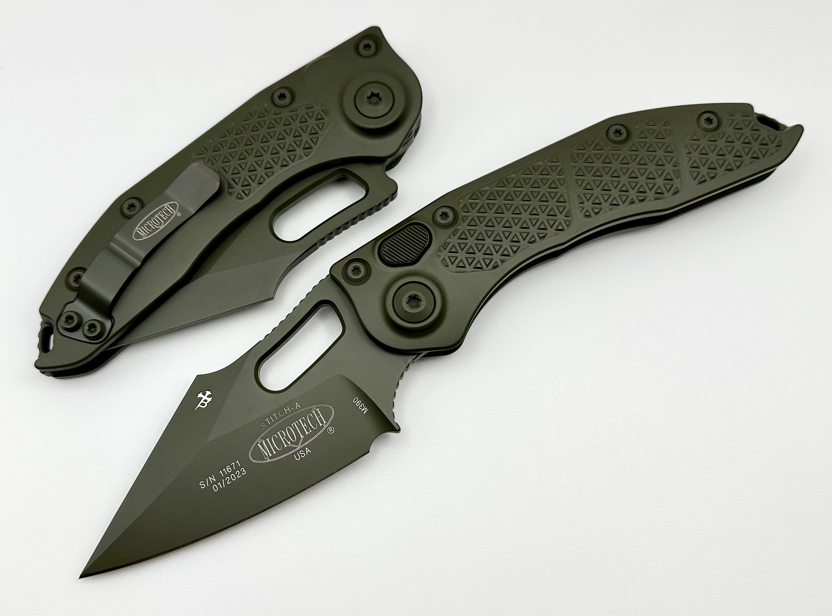 Microtech Borka Stitch OD Green Cerakote 169-1COD ONE PER HOUSEHOLD