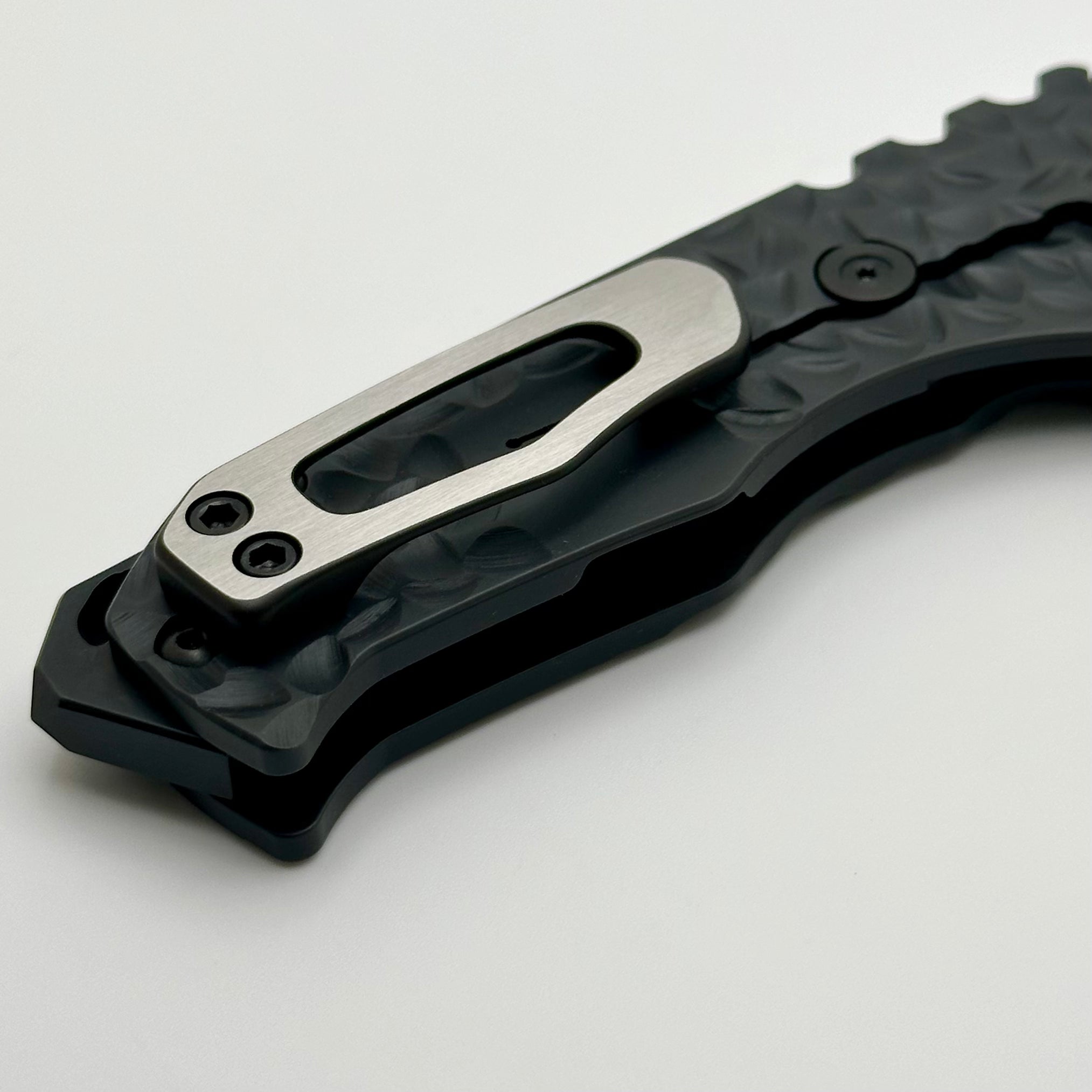 Medford Praetorian Genesis T DLC Peaks & Valleys Handles w/ Black Hardware & Satin S45VN Tanto