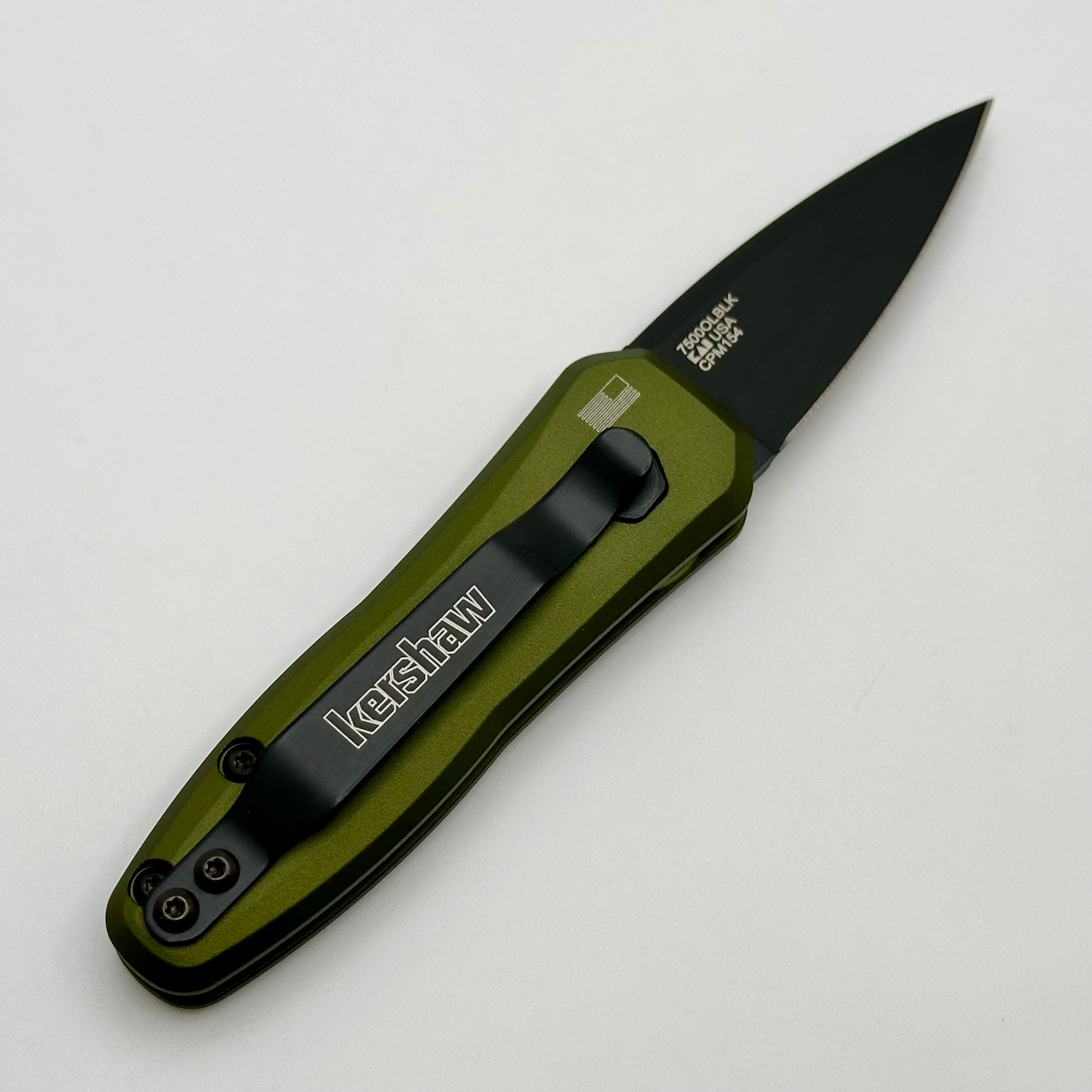 Kershaw Launch 4 Olive Aluminum Handles & Black CPM-154 Blade Distributor Exclusive 7500OLBLK