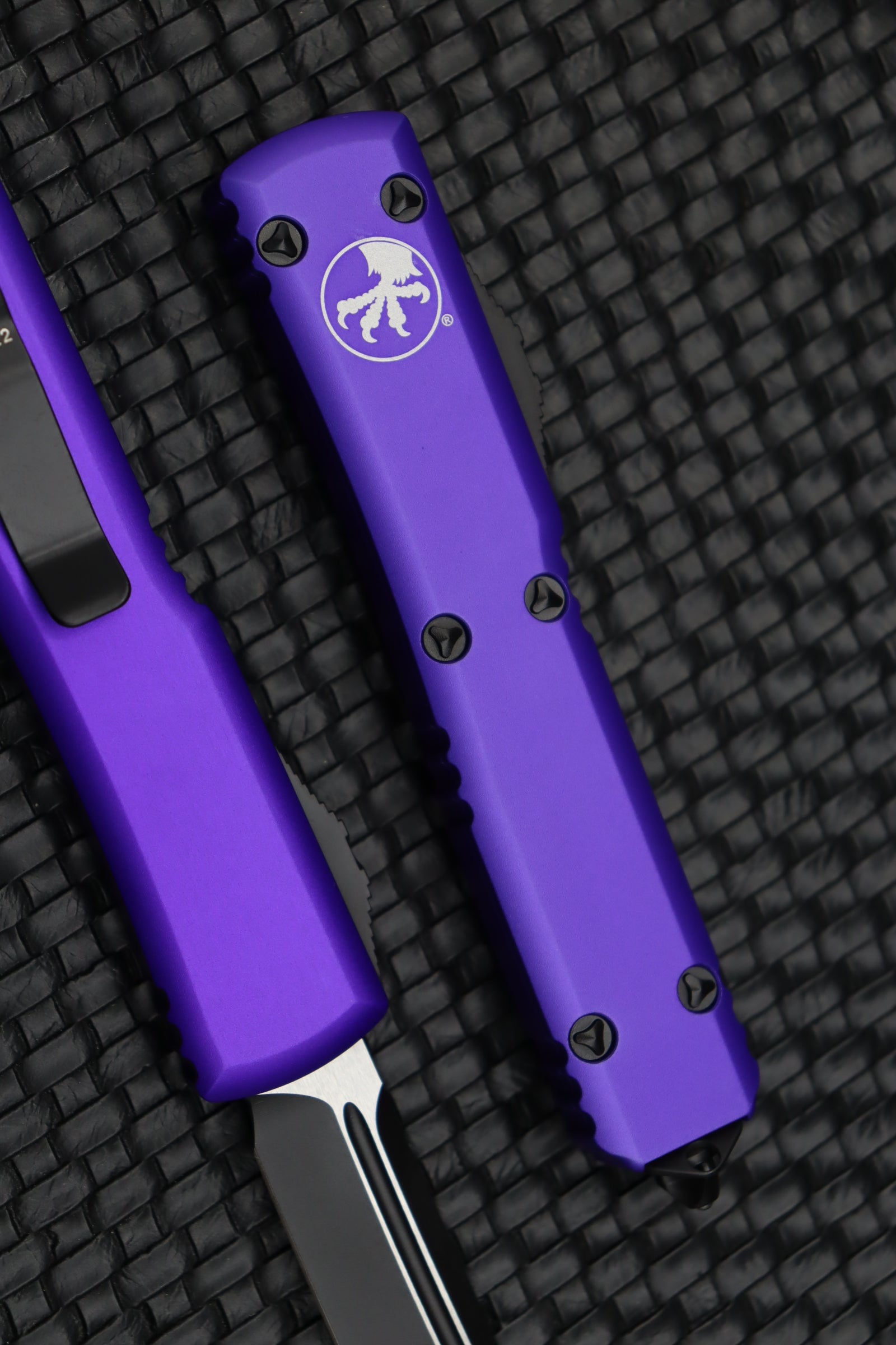 Microtech Ultratech Tanto Black Standard & Purple 123-1PU