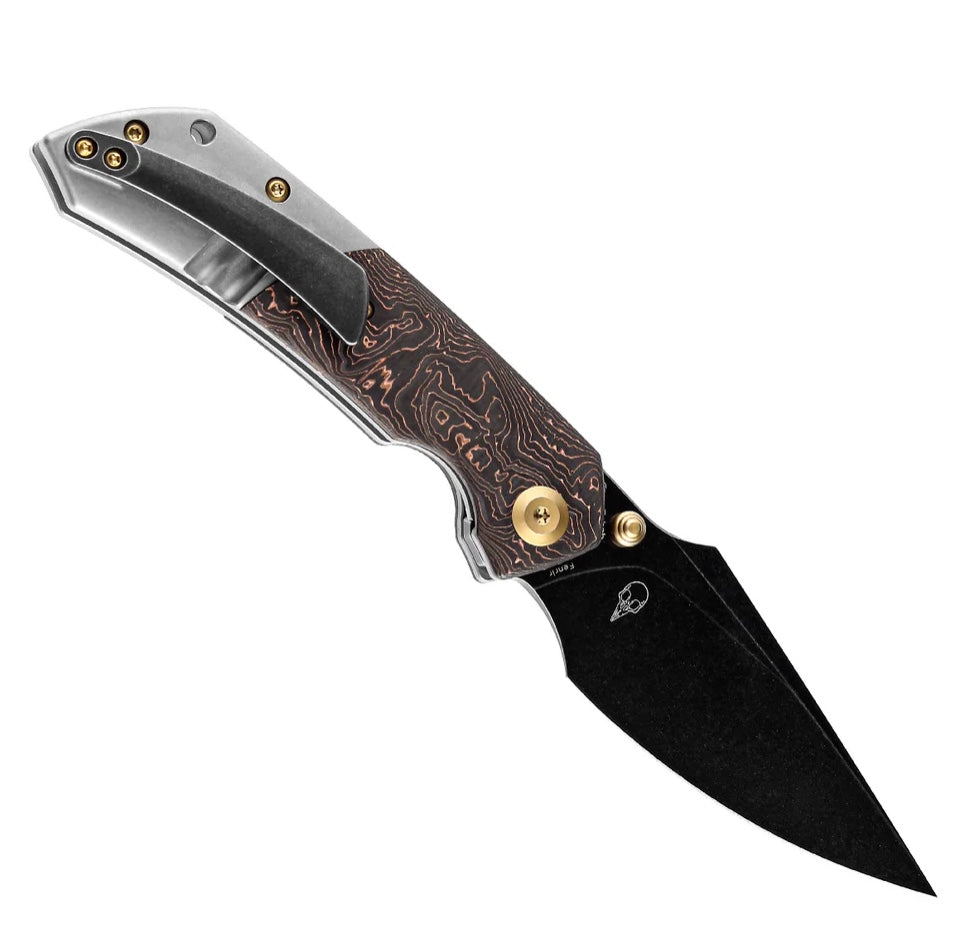 Kansept Knives Fenrir Copper Carbon Fiber/Titanium & S35VN K1034A9