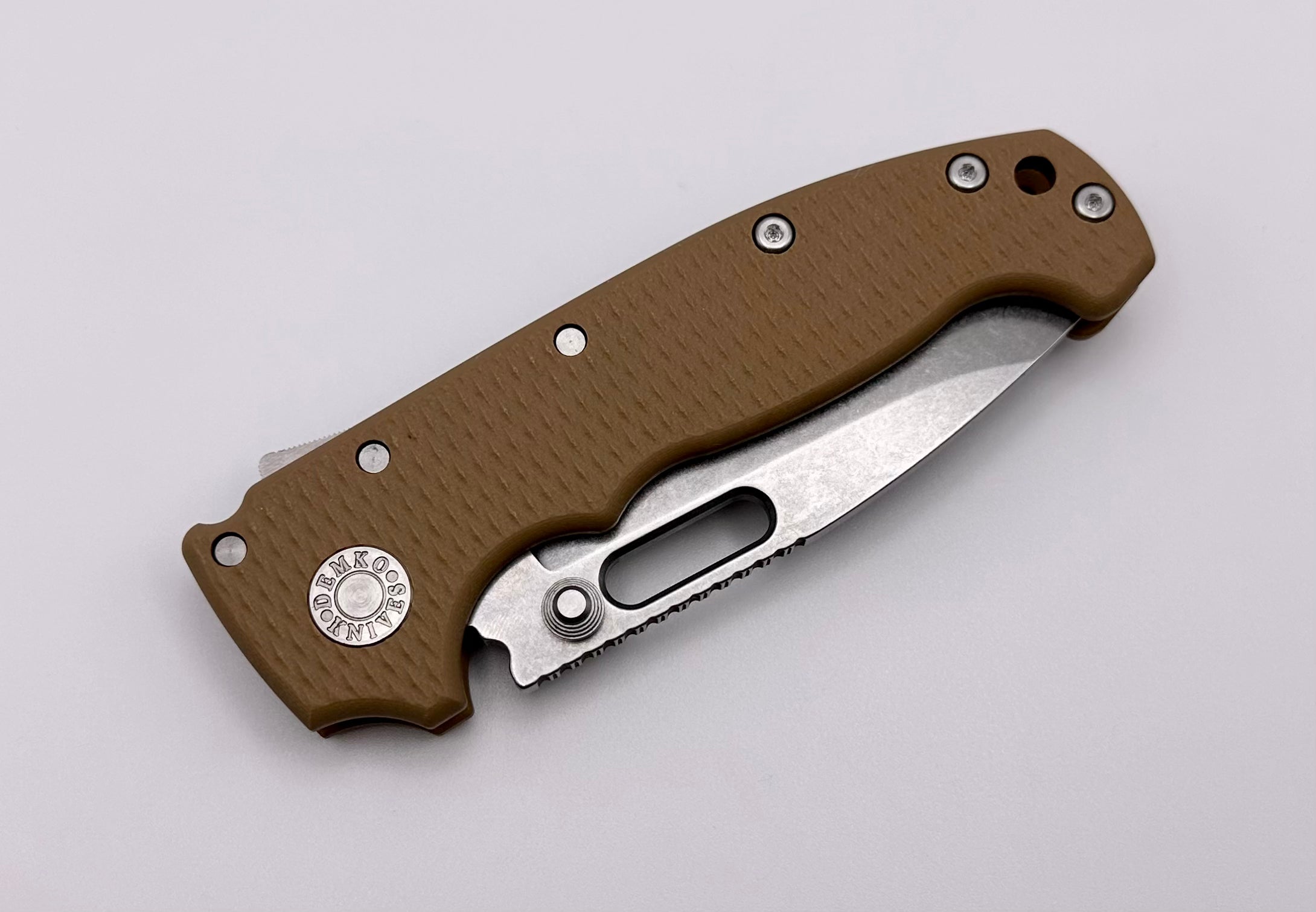 Demko Knives MG AD20 Exclusive Drop Point 3V & Brown G-10 LIMIT ONE PER HOUSEHOLD