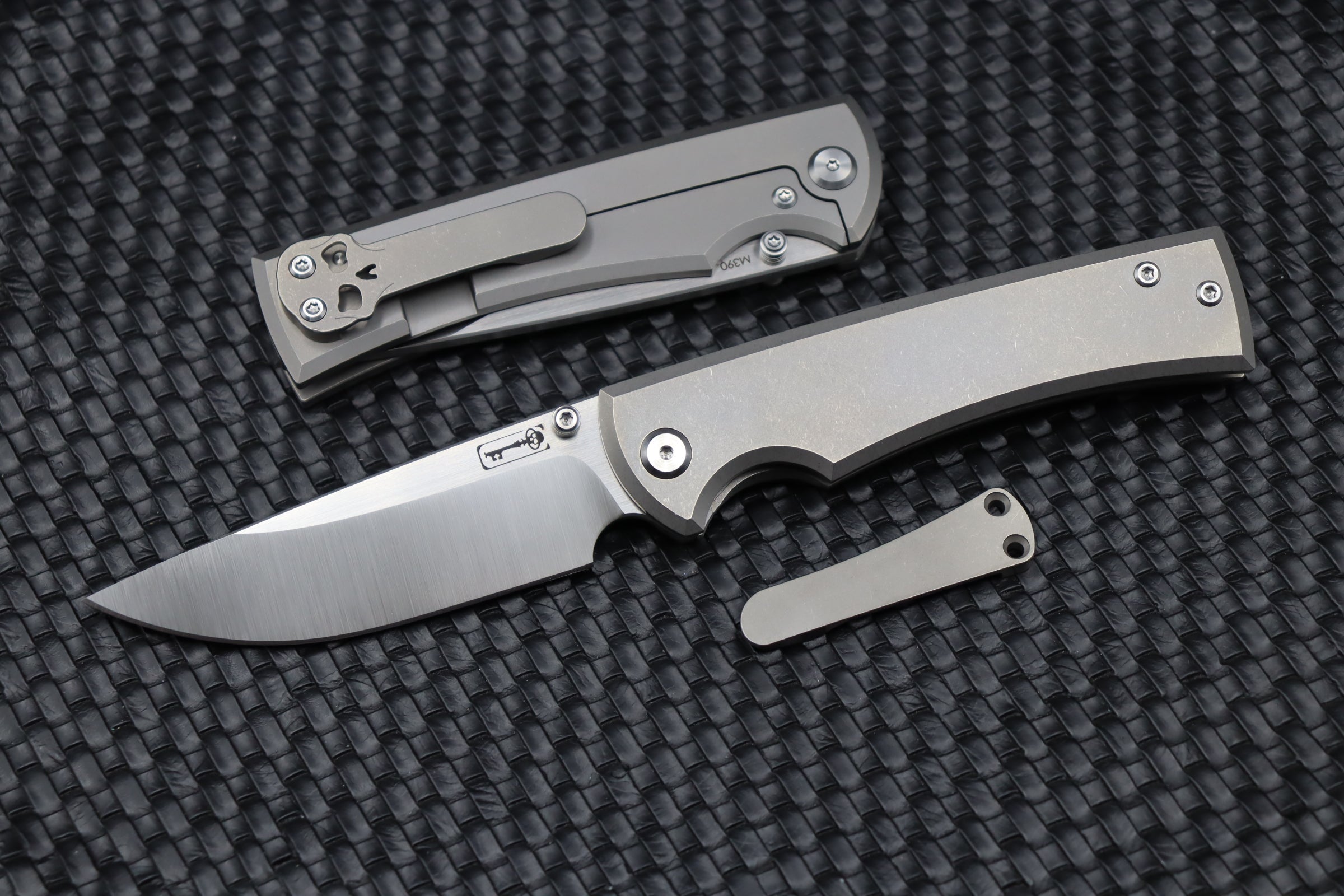 Chaves Knives 229 Liberation Drop Point M390 & Stonewash Titanium