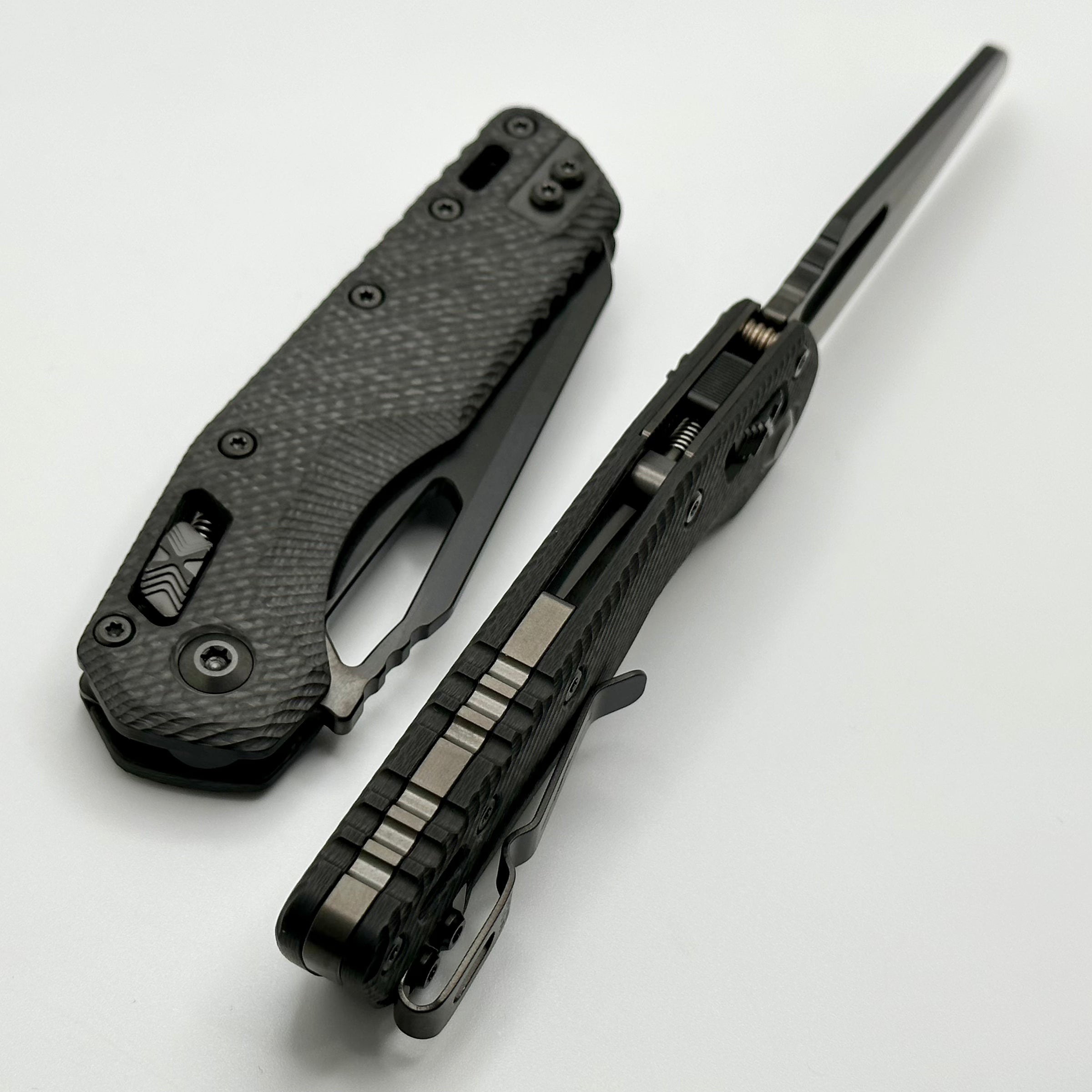 Microtech Knives MSI RAM LOK Fluted Carbon Fiber & DLC M390MK Signature Series 210-1DLCTFLCFS