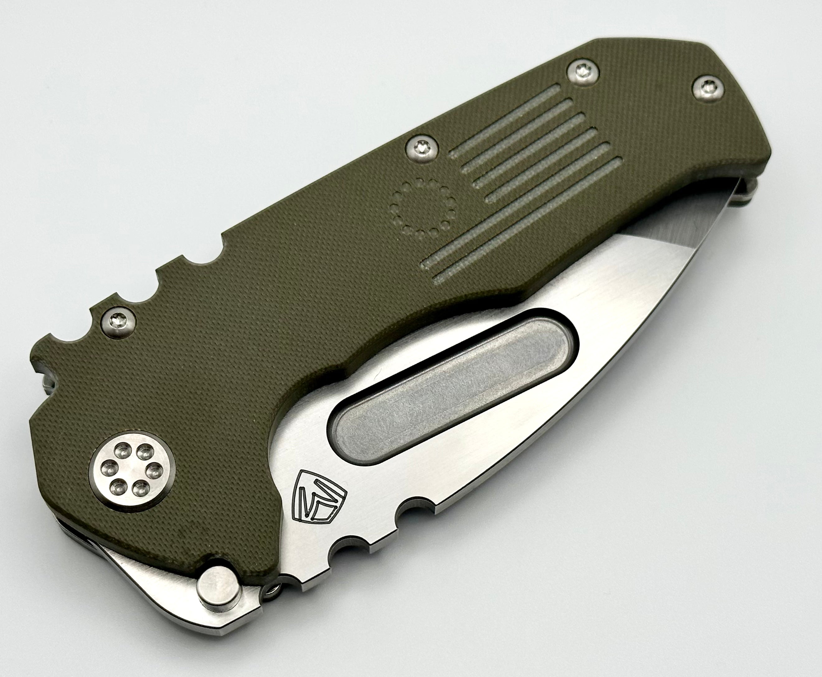 Medford Scout Praetorian OD G10 & D2 Tumbled Tanto